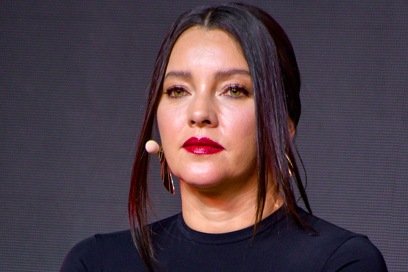Sara Maldonado asiste a la presentación del programa de televisión "Mujeres Asesinas" en Estación Indianilla el 2 de noviembre de 2022 en Ciudad de México, México | Fuente: Getty Images