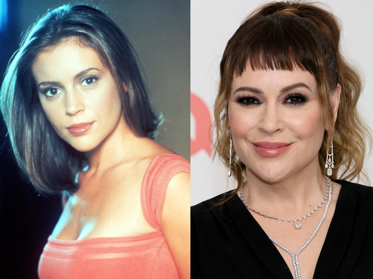 Alyssa Milano en 1999 | Alyssa Milano en 2024 | Fuente: Getty Images