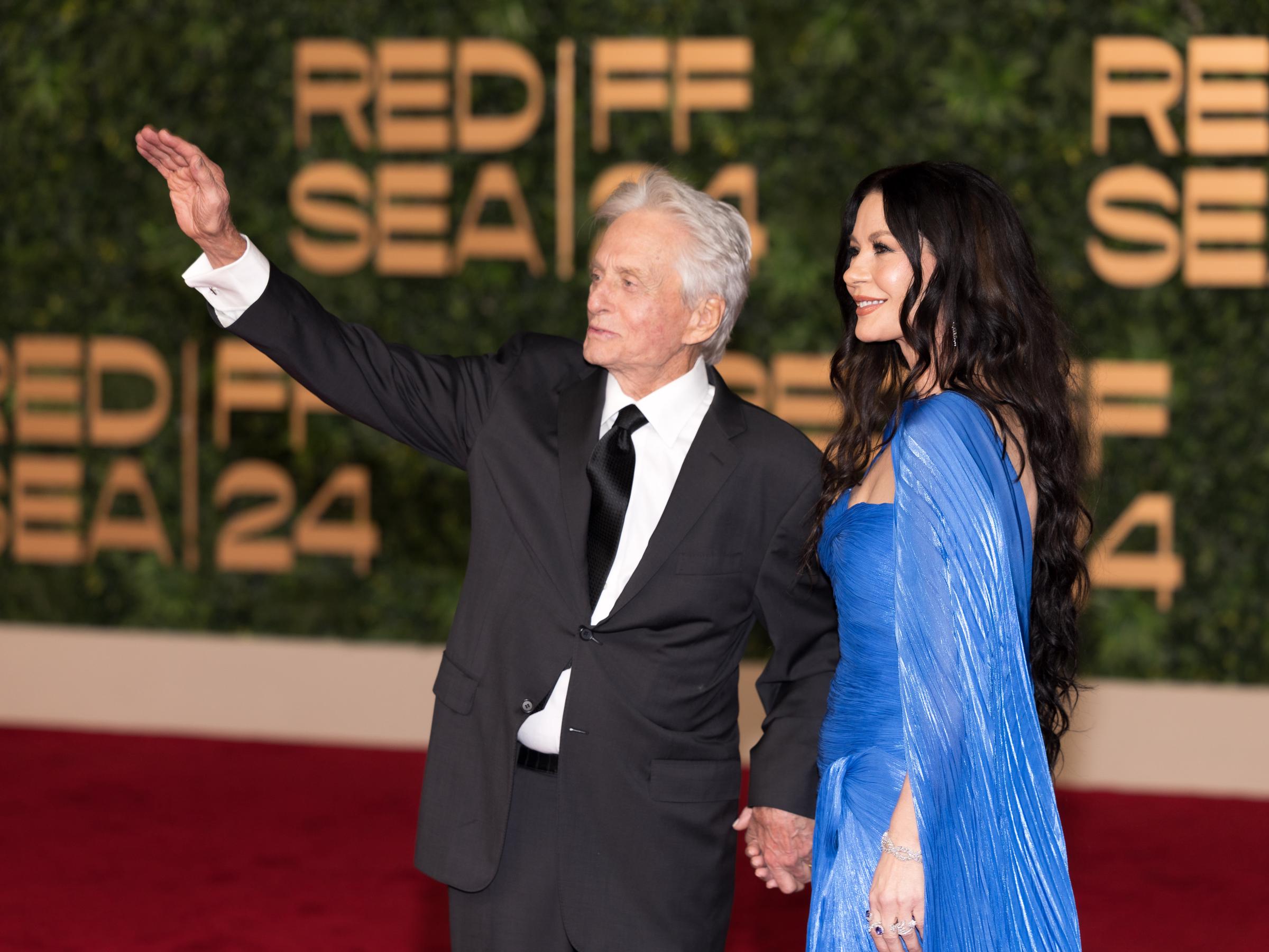 Michael Douglas y Catherine Zeta-Jones. | Fuente: Getty Images