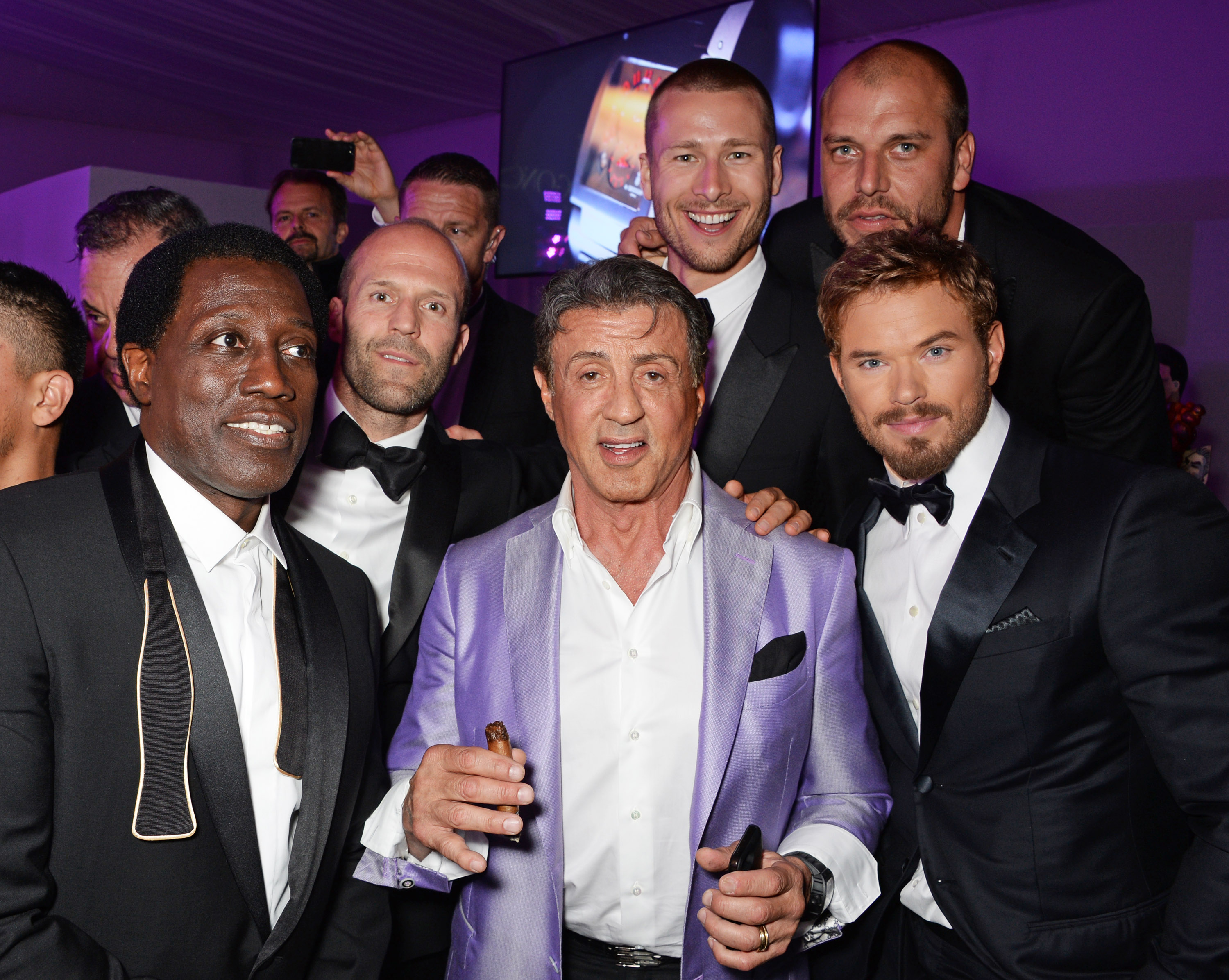 La estrella de Hollywood asiste con otros actores a la cena y fiesta privada de "The Expendables 3" en el Gotha Night Club el 18 de mayo de 2014 | Fuente: Getty Images