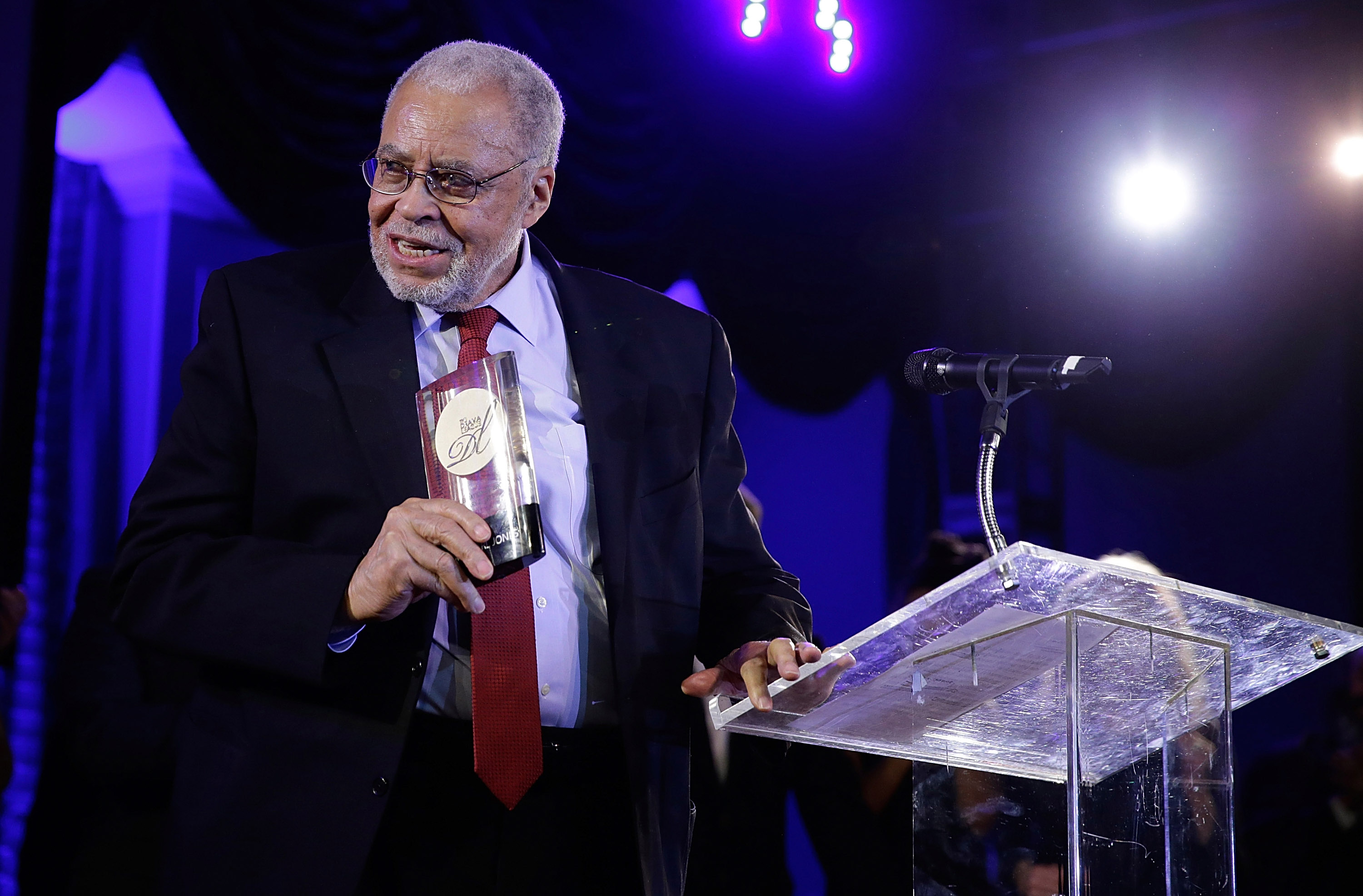 James Earl Jones en la 31ª Celebración Musical Anual de Broadway de la Liga Dramática, el 2 de febrero de 2015, en Nueva York | Fuente: Getty Images