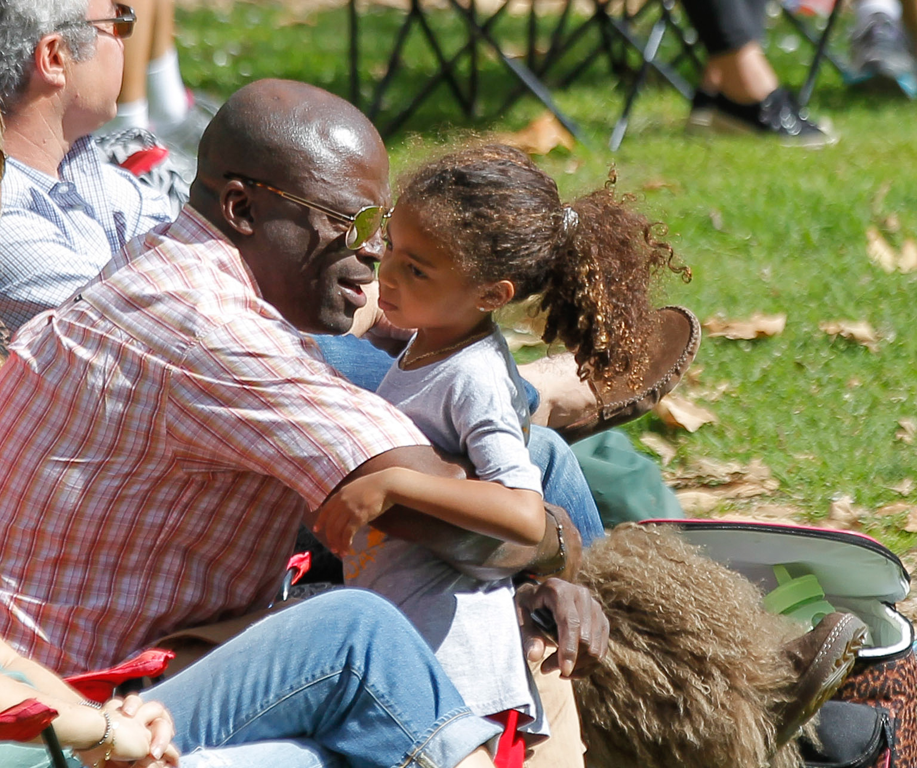 Seal y su hija Lou Samuel vistos el 22 de febrero de 2014, en Los Ángeles, California. | Fuente: Getty Images