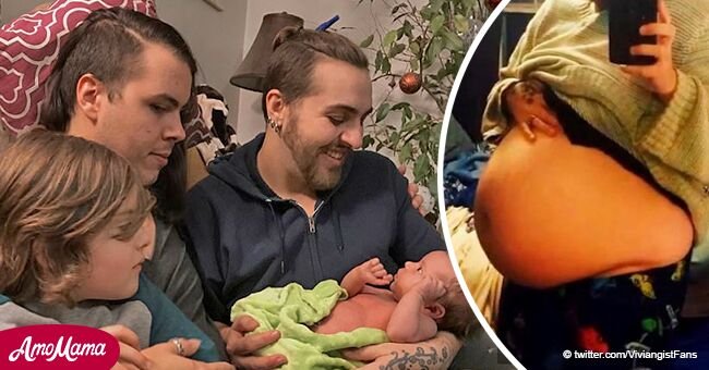 Padre transgénero da a luz a un bebé sano y comparte increíbles fotos del embarazo