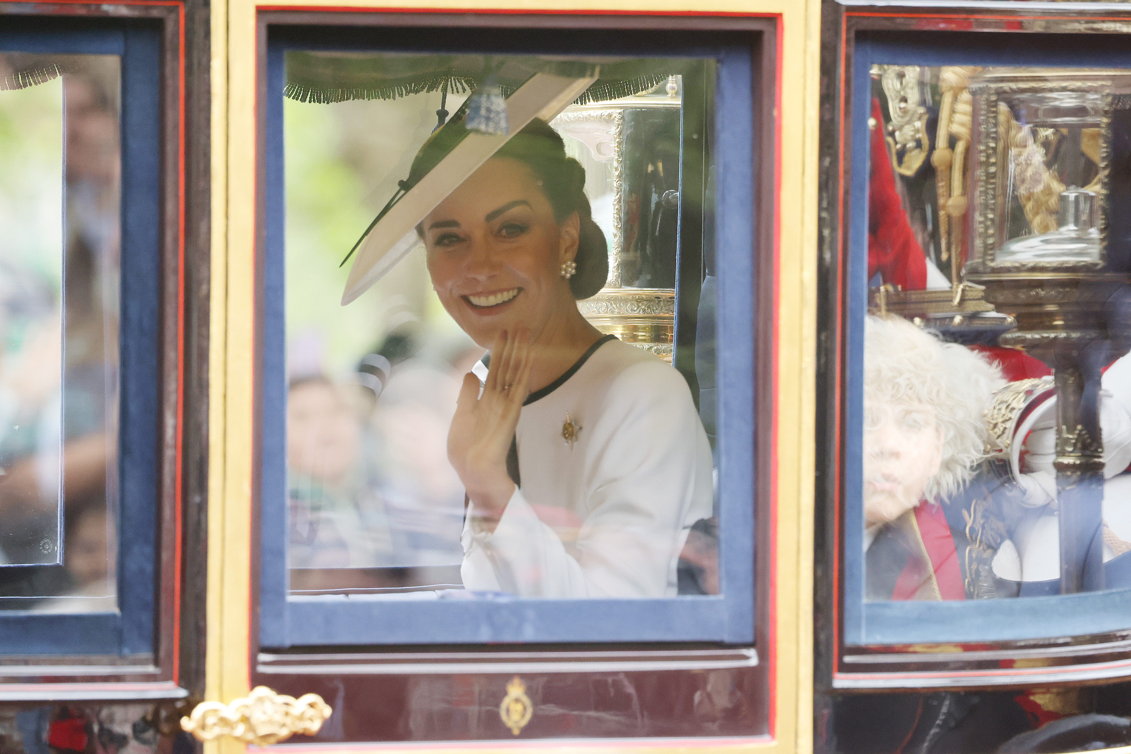 Catherine, princesa de Gales, durante la "Trooping the Colour" en Londres, Inglaterra, el 15 de junio de 2024. | Fuente: Getty Images