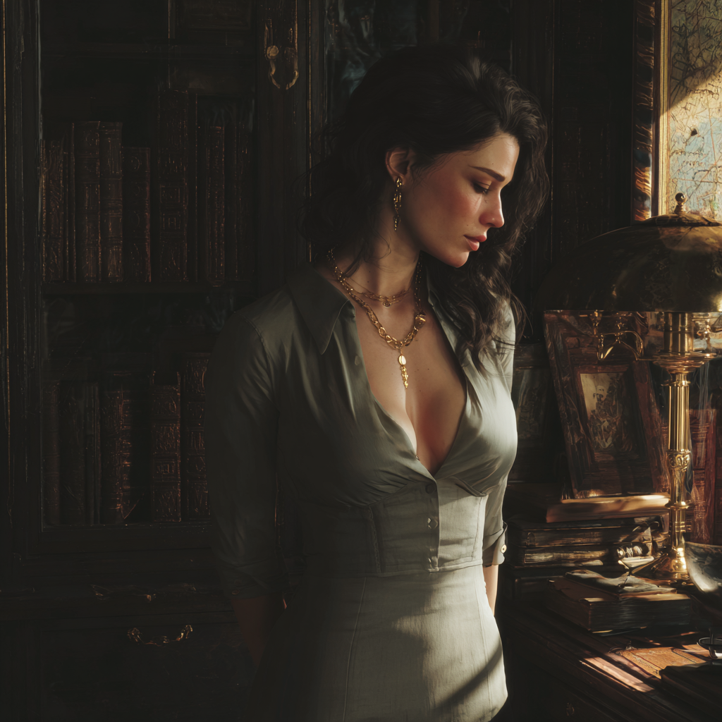 Un primo piano di una donna sconvolta | Fonte: Midjourney