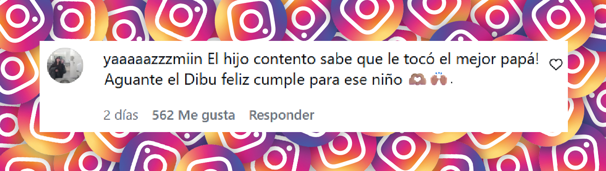 Comentario de una usuaria sobre el cumpleaños de Santino, el hijo del Dibu Martínez | Fuente: Instagram/emi_martinez26