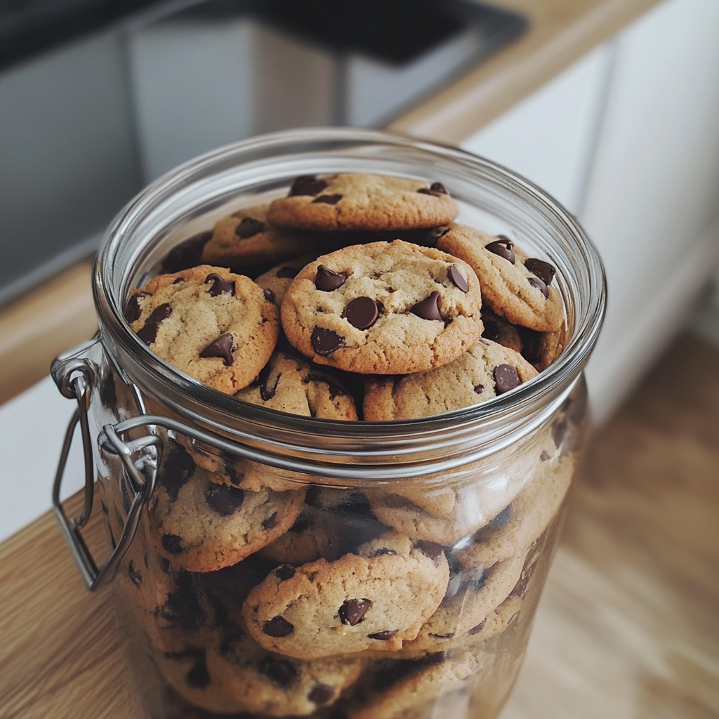 Un tarro de galletas de chocolate | Fuente: Midjourney