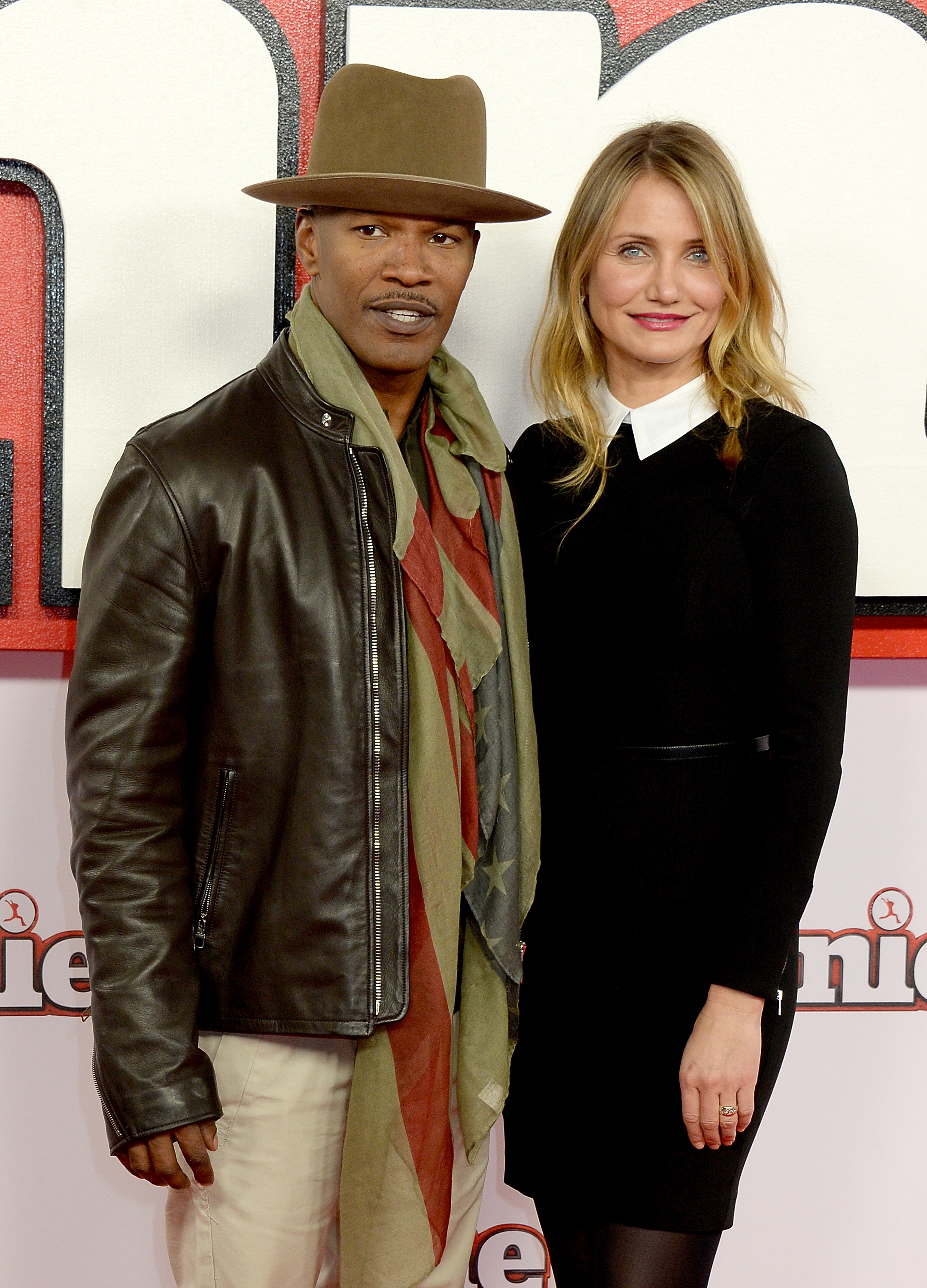 Jamie Foxx y Cameron Diaz en Londres, Inglaterra, el 16 de diciembre de 2014 | Foto: Getty Images