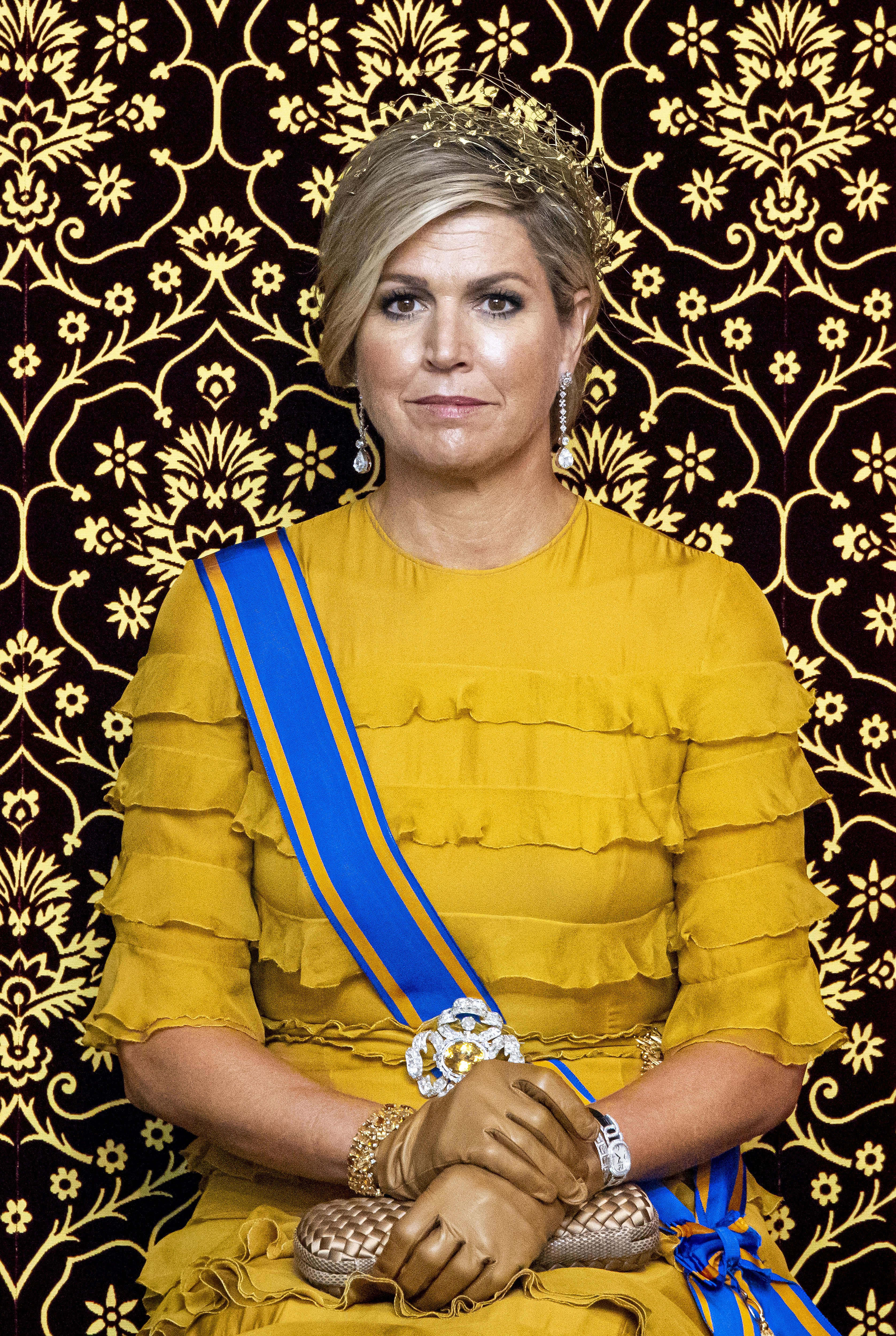 Máxima de Holanda en la inauguración del año parlamentario el 15 de septiembre de 2020 en La Haya, Países Bajos. | Foto: Getty Images