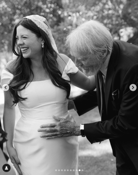 Morgan y Clint Eastwood el día de su boda, el 18 de junio de 2024 | Fuente: Instagram/morganeastwood