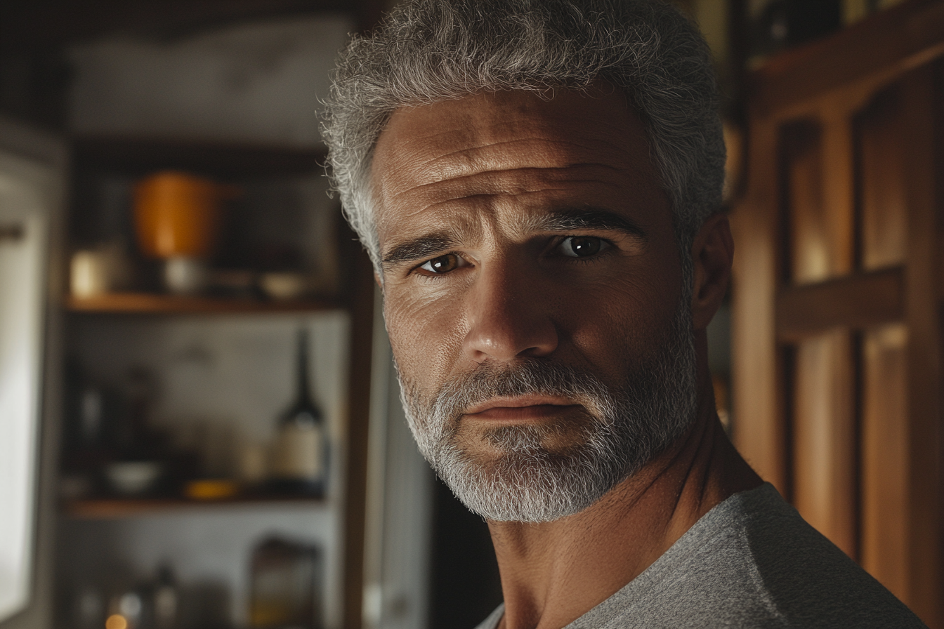 Un hombre mirando al frente | Fuente: Midjourney