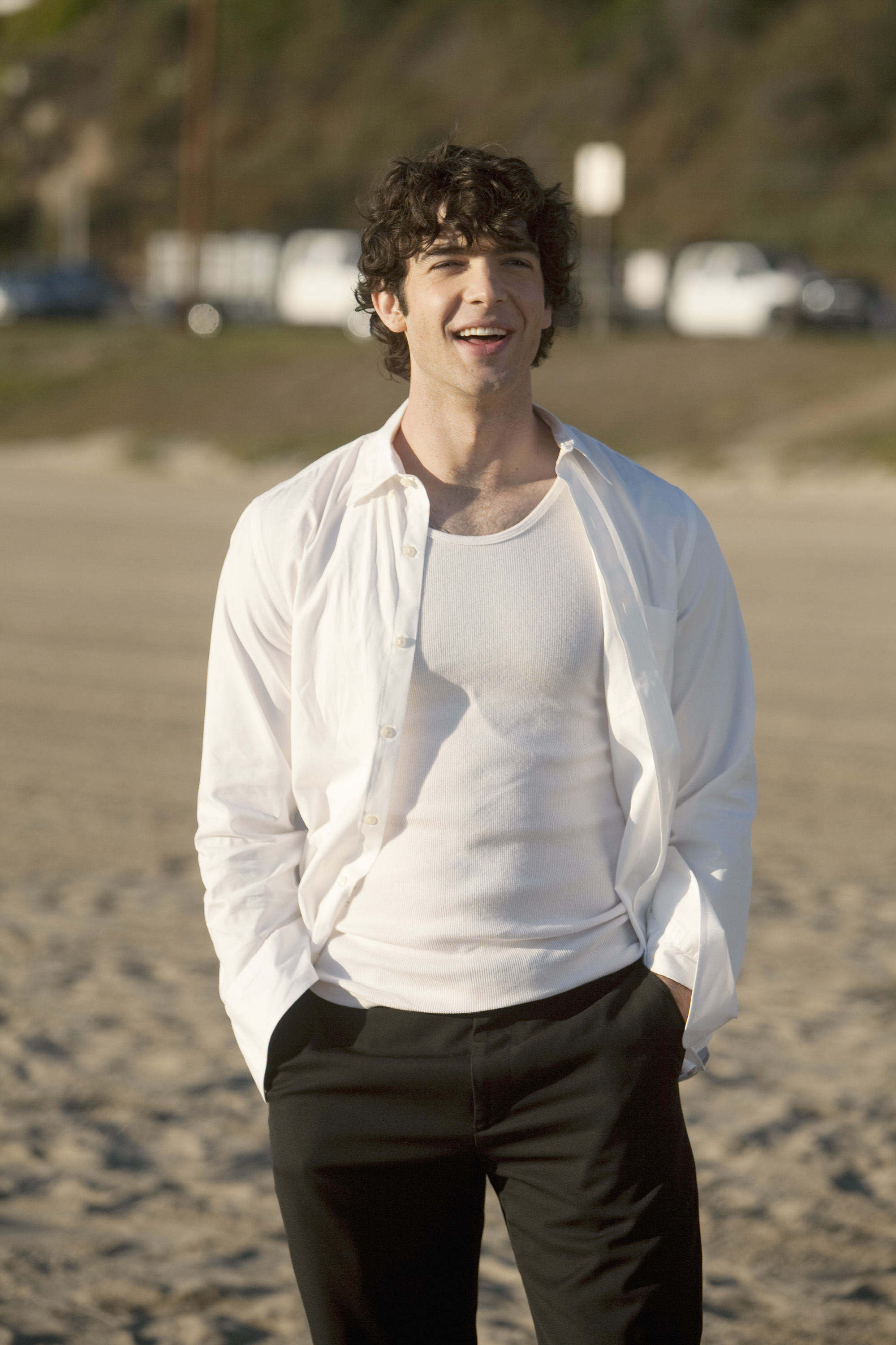 Ethan Peck en el rodaje de "10 Things I Hate About You", 2009 | Fuente: Getty Images