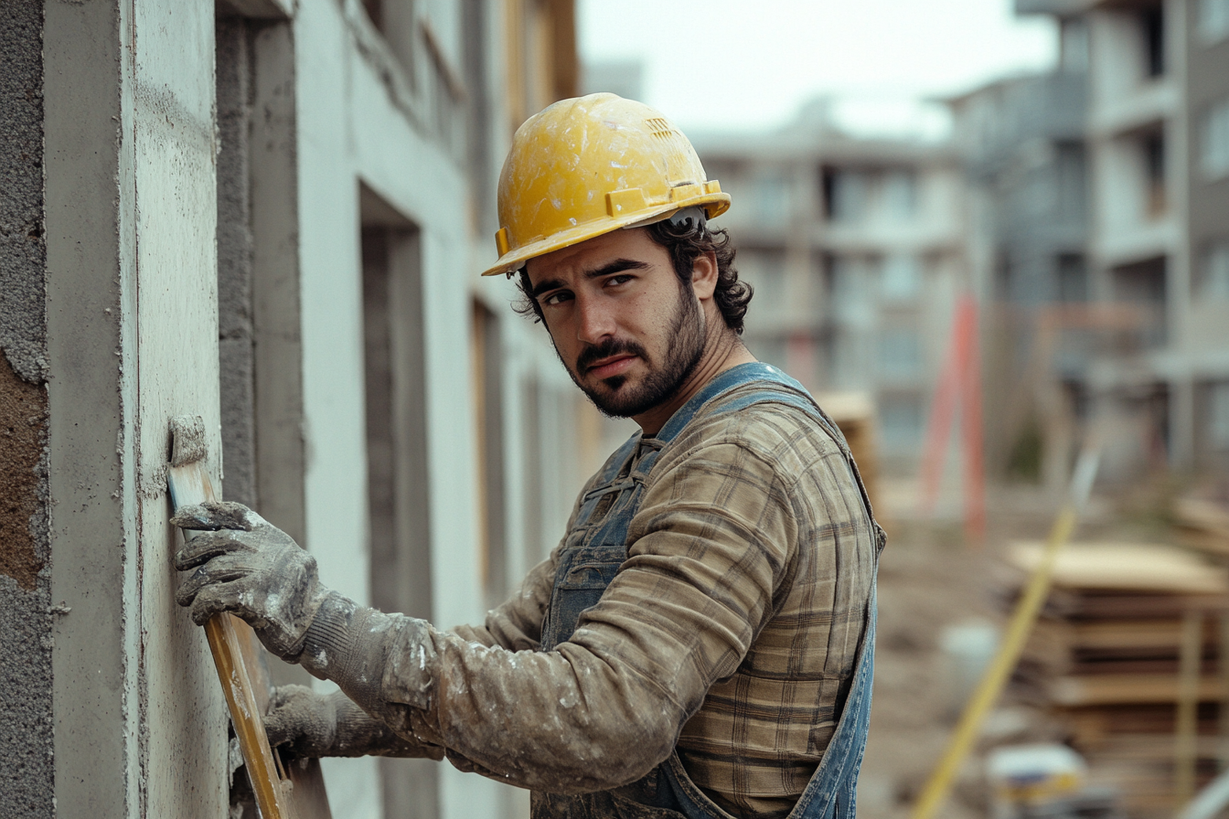 Un hombre trabajando en una obra | Fuente: Midjourney