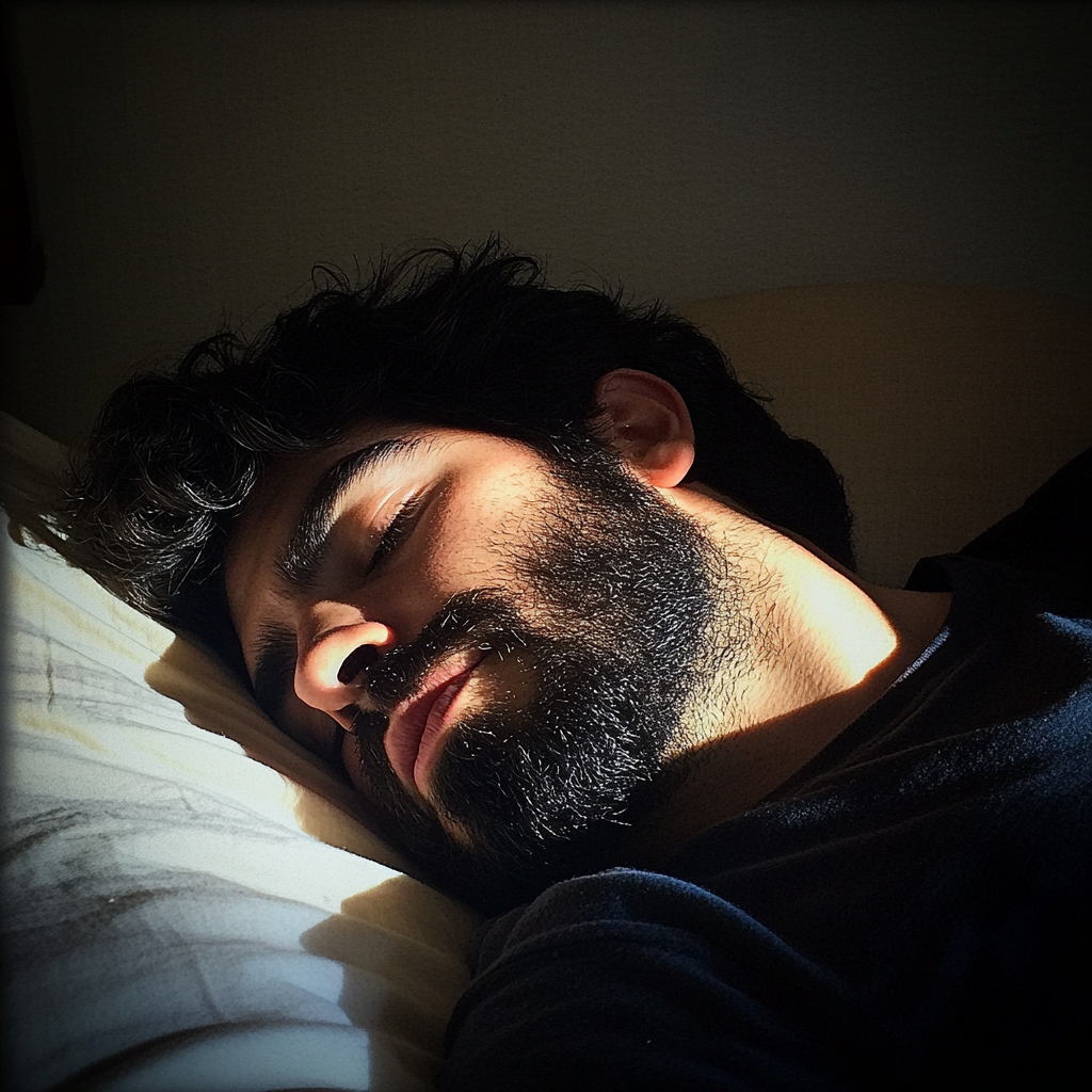 Un hombre dormido | Fuente: Midjourney