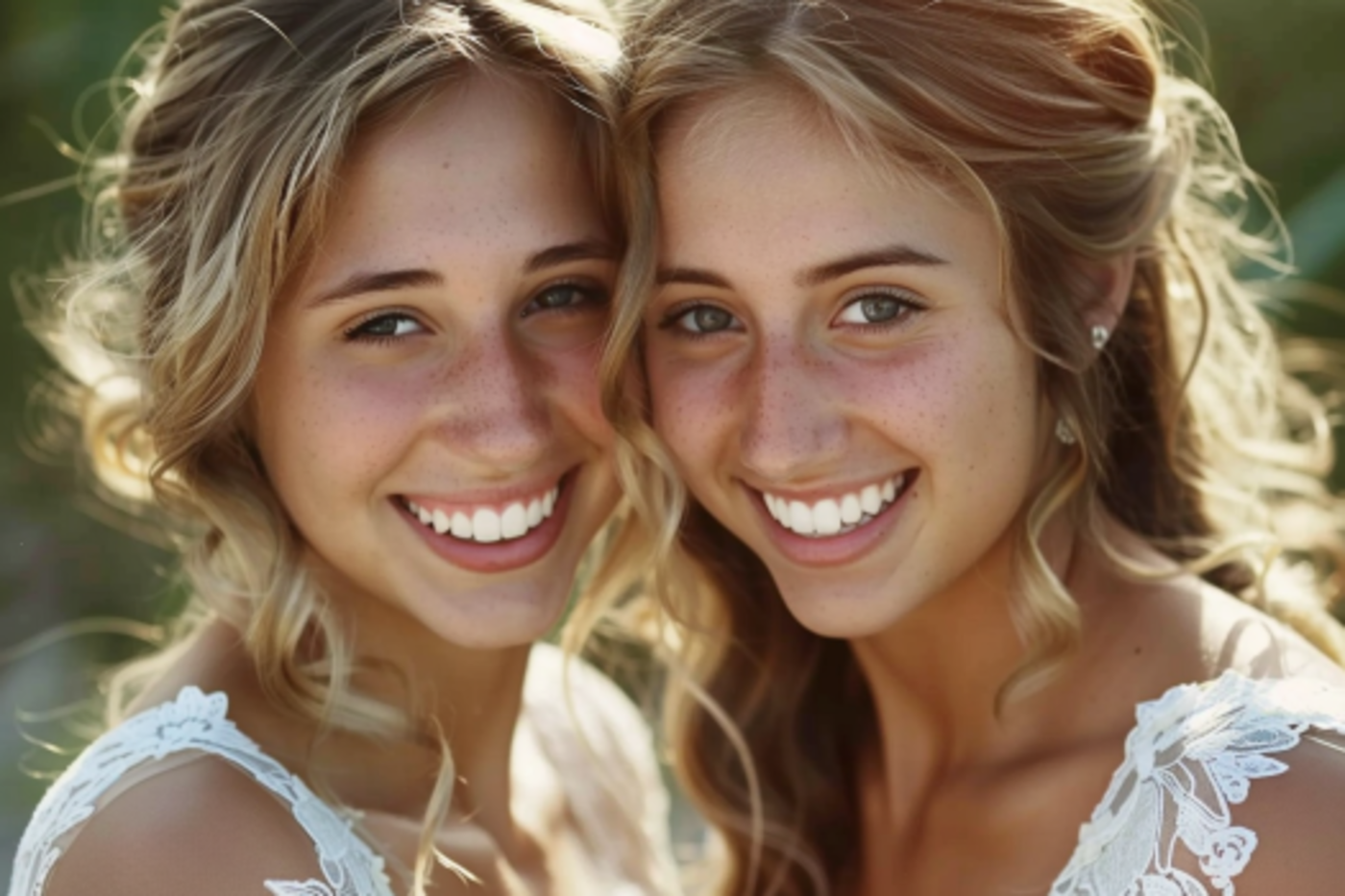 Las hermanas Sandra y Amelia están preparadas para iniciar el nuevo capítulo de sus vidas con la bendición y el amor de su padre Jack | Fuente: Midjourney