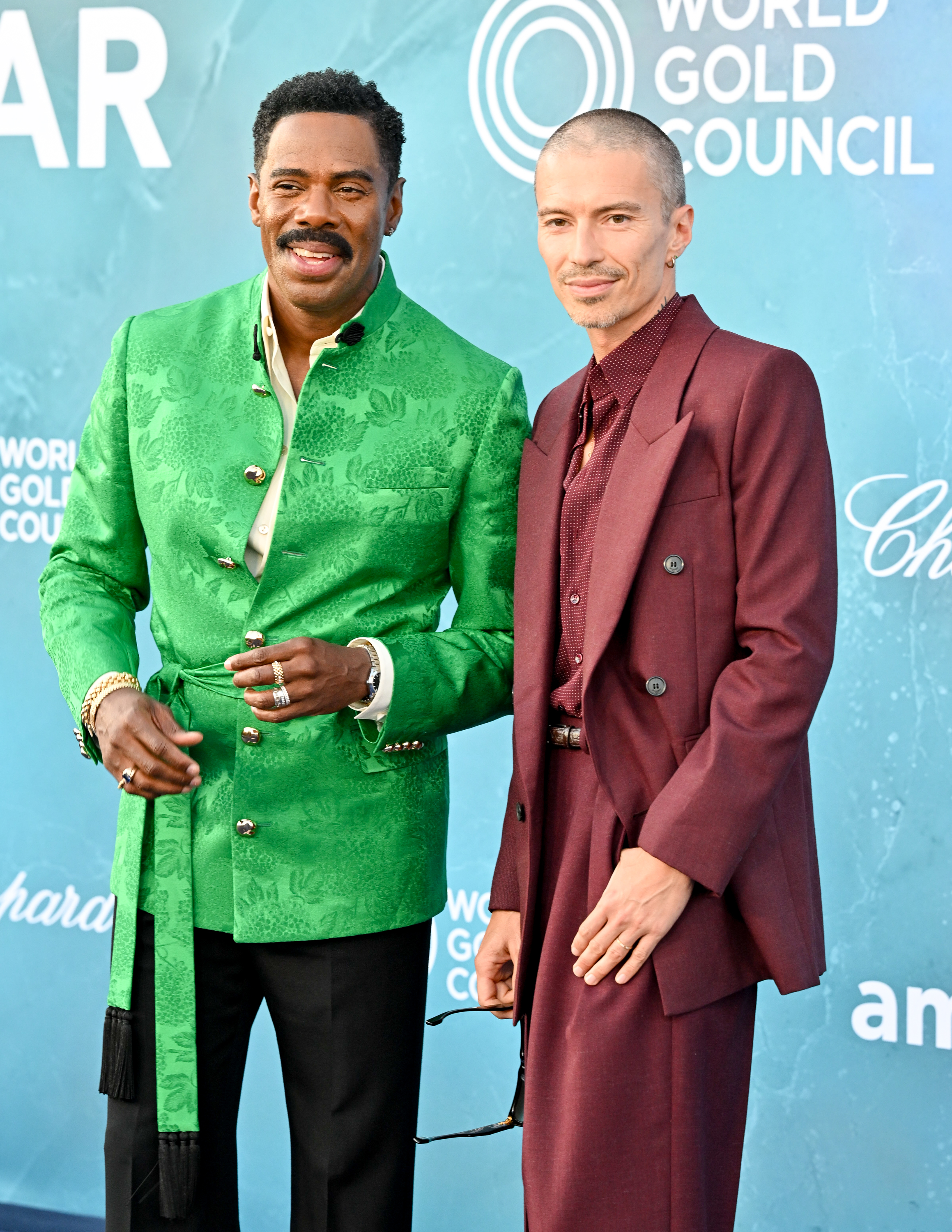 Colman y Raúl Domingo en el amfAR Venezia, en Venecia (Italia), el 31 de agosto de 2025. | Fuente: Getty Images
