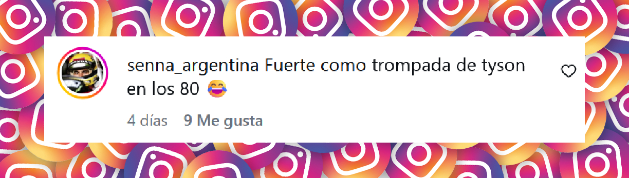Comentario de una persona sobre el look de Graciela Alfano en bikini | Fuente: Instagram/iconoalfano