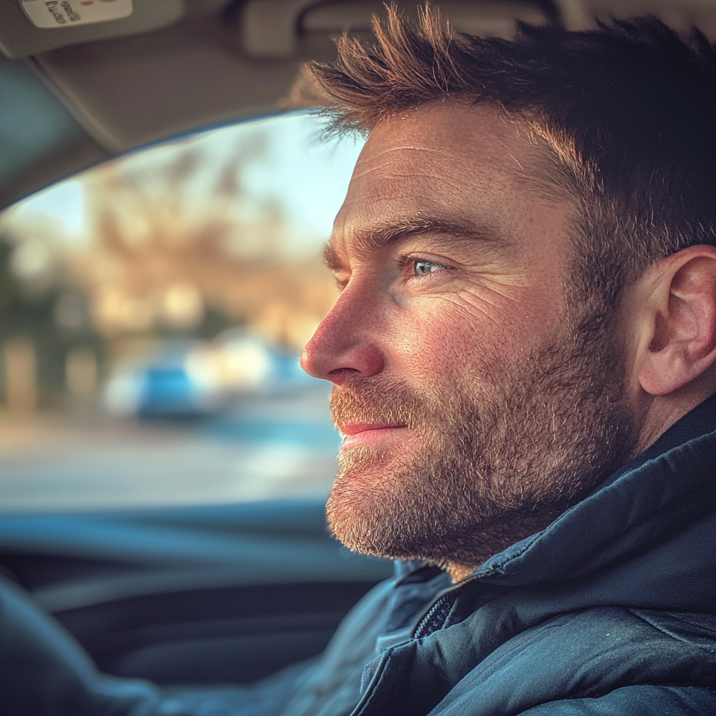 Un hombre conduciendo un automóvil | Fuente: Midjourney