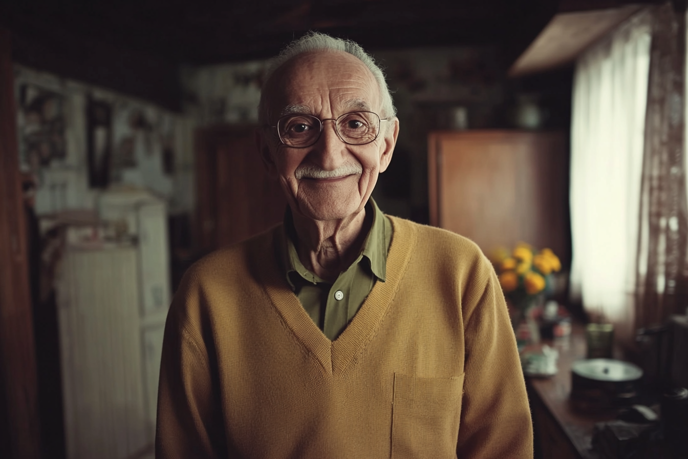 Un hombre mayor sonriendo | Fuente: Midjourney