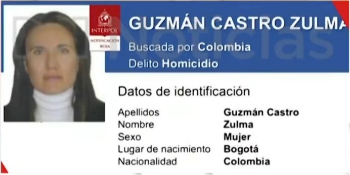 La acusada, Zulma Guzmán Castro | Fuente: YouTube/NoticiasRCN