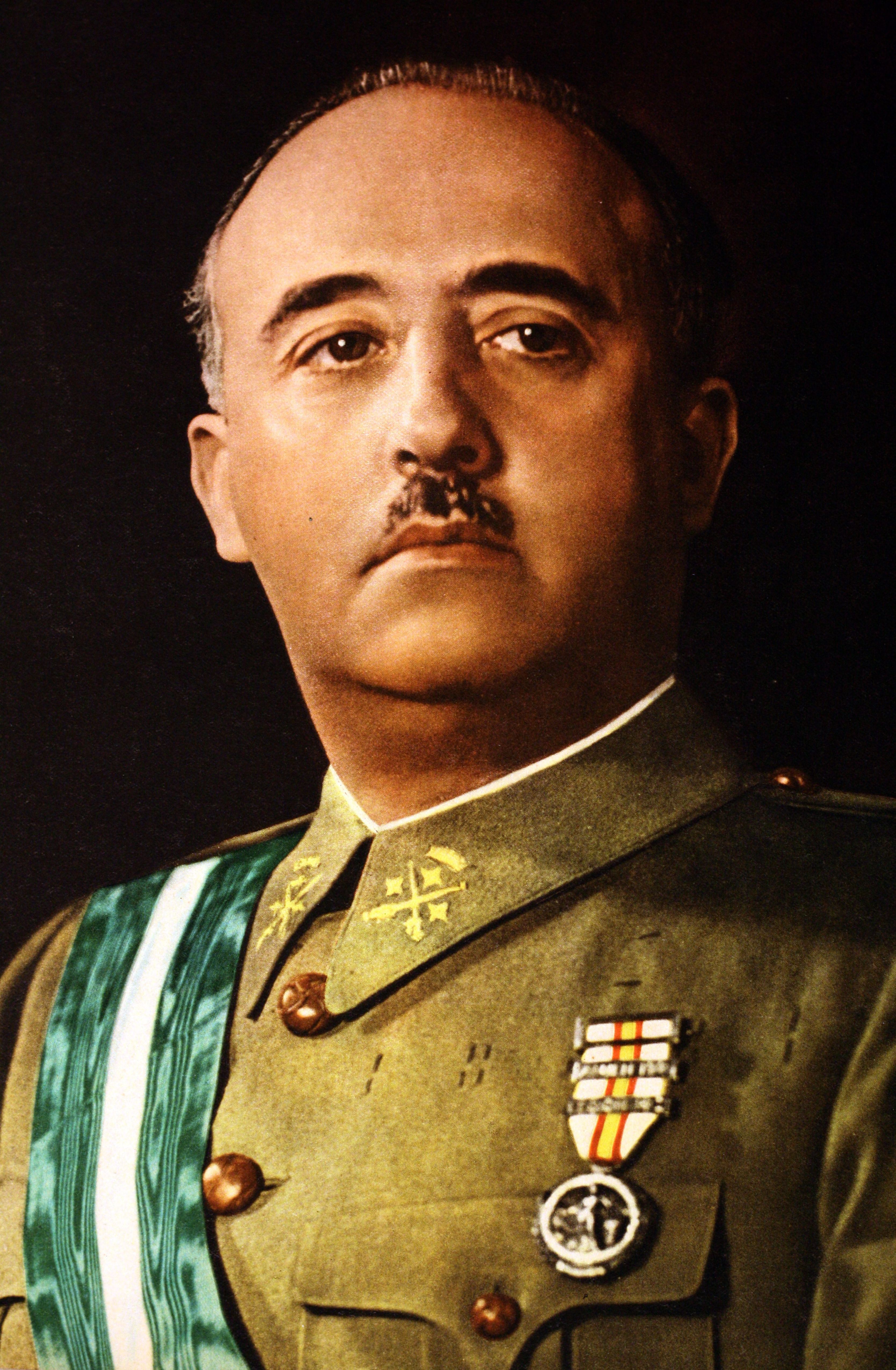 Retrato fotográfico de Francisco Franco, líder militar español y estadista que se convirtió en el dictador de España. | Foto: Getty Images