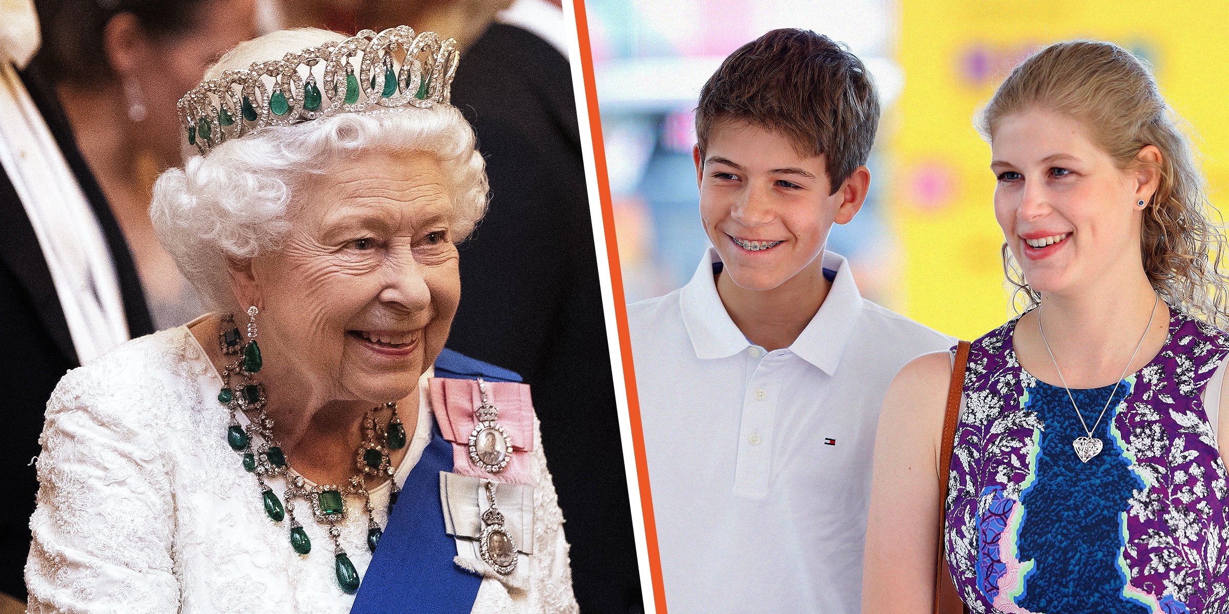 Elizabeth II, James Vizconde de Severn y Lady Louise. | Foto: Getty Images