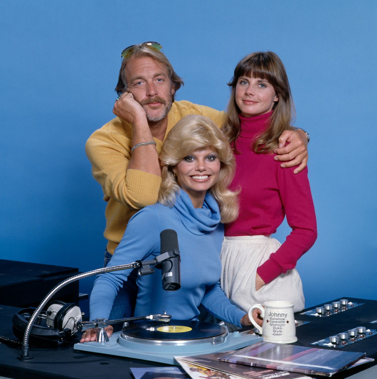 La famosa estrella de la televisión y el reparto de "WKRP in Cincinnati", hacia 1978. | Fuente: Getty Images