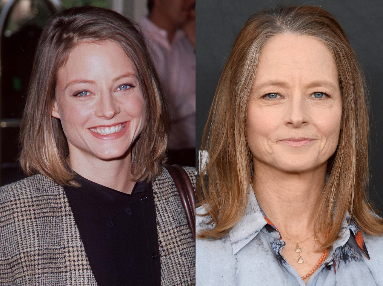 Jodie Foster en 1995 | Jodie Foster en 2023 | Fuente: Getty Images