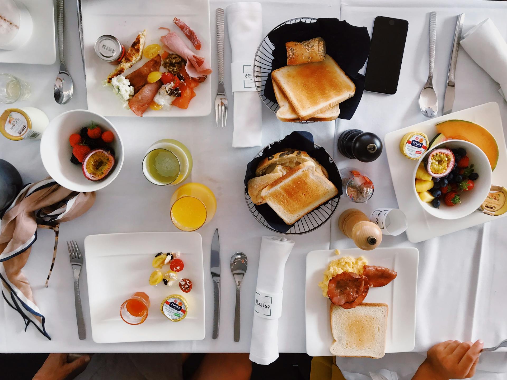 Desayuno en la mesa | Foto: Pexels
