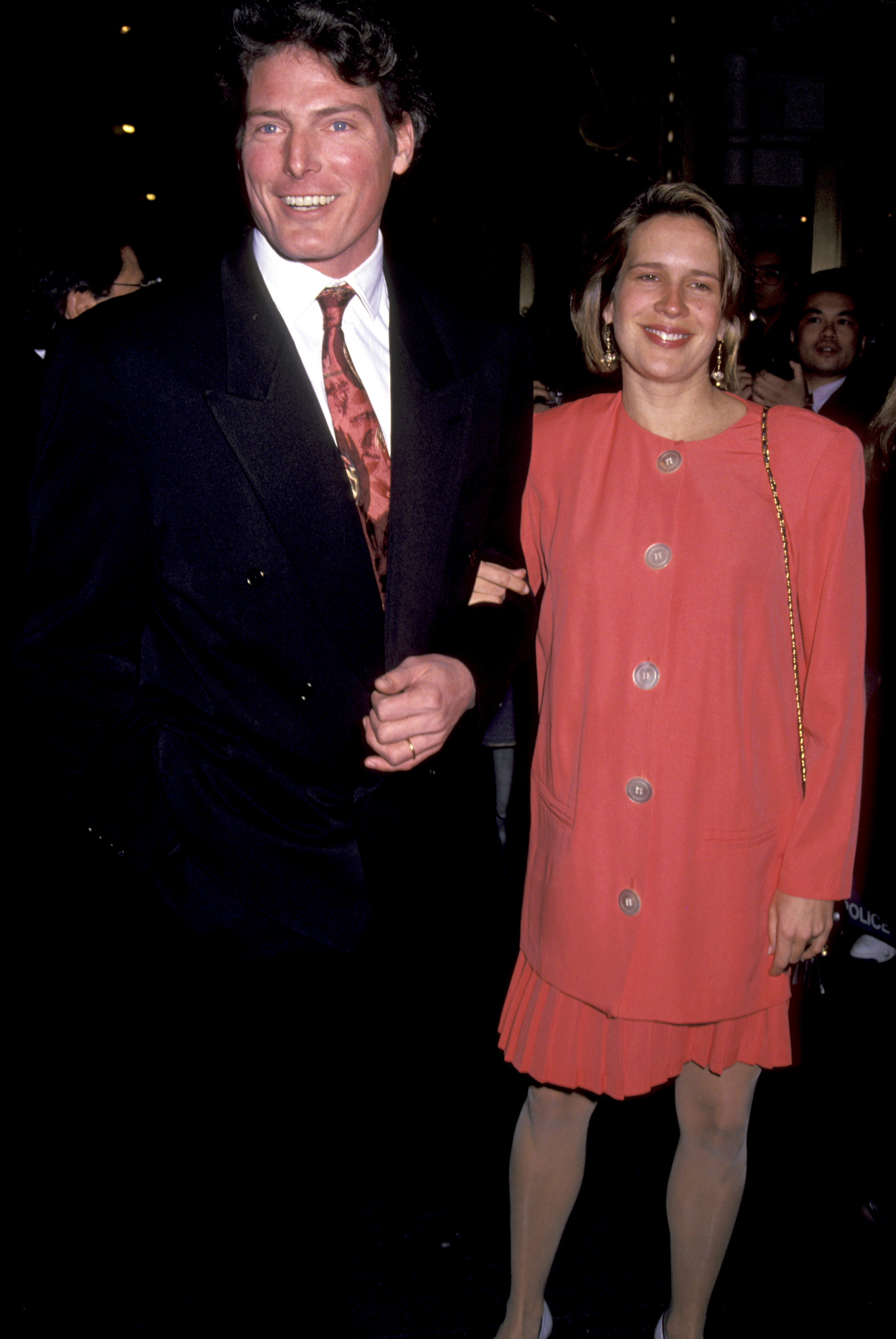 Christopher y Dana Reeve durante la gala benéfica "Streetcar" el 14 de abril de 1992, en Nueva York | Fuente: Getty Images