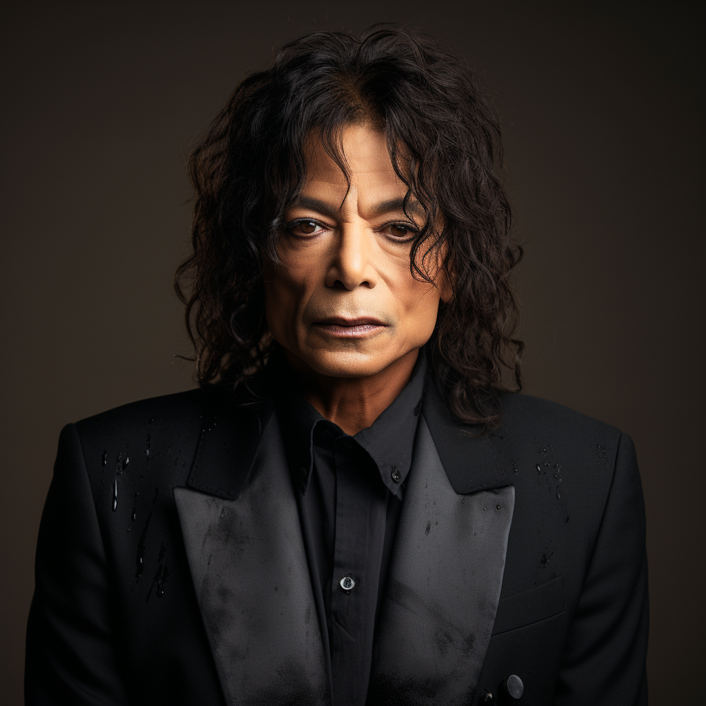Una representación mediante IA del aspecto que podría haber tenido Michael Jackson a los 50 años sin cirugía plástica | Foto: Midjourney