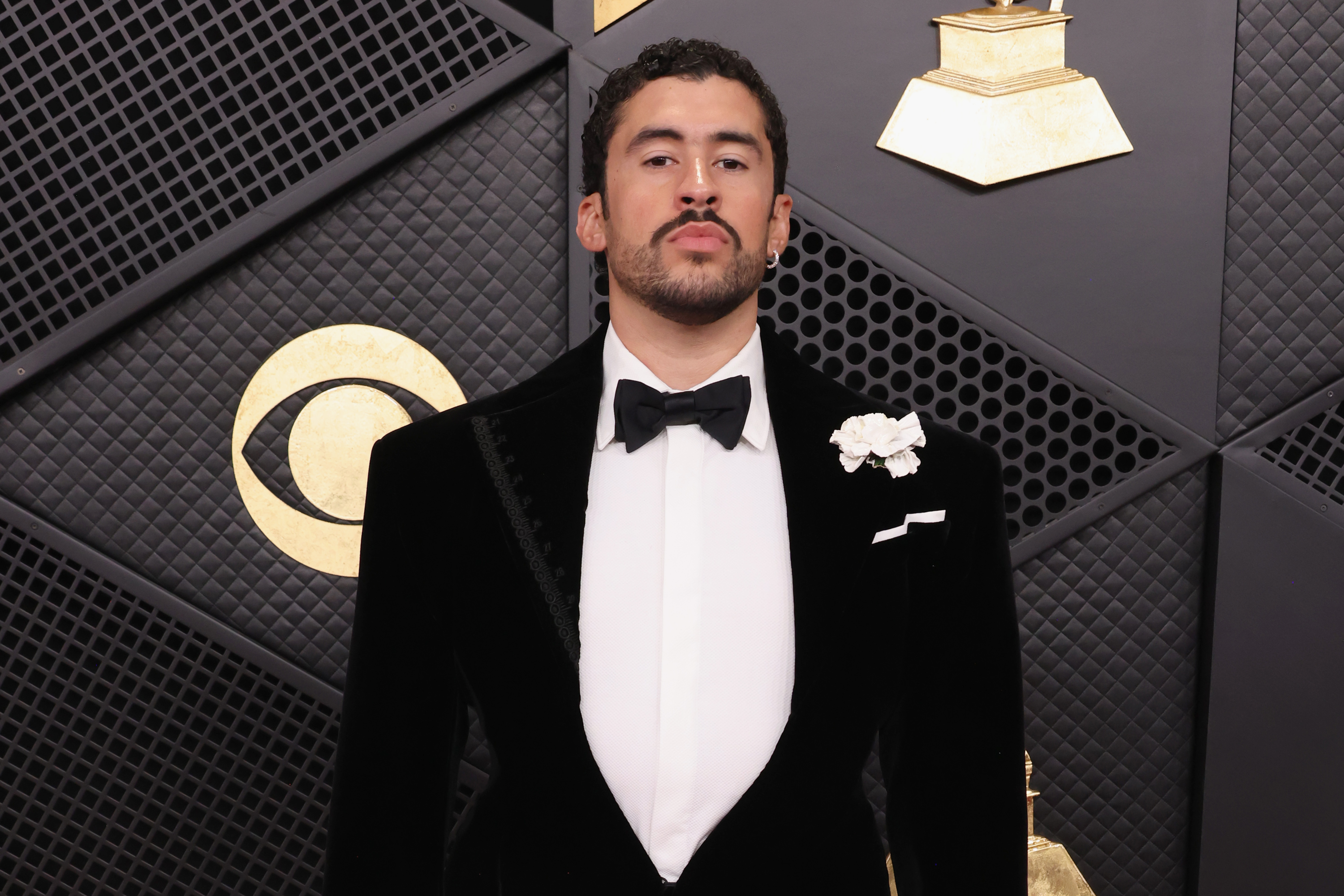 Bad Bunny asiste a la 68ª edición de los Premios GRAMMY el 1 de febrero de 2026 en Los Ángeles, California. | Fuente: Getty Images