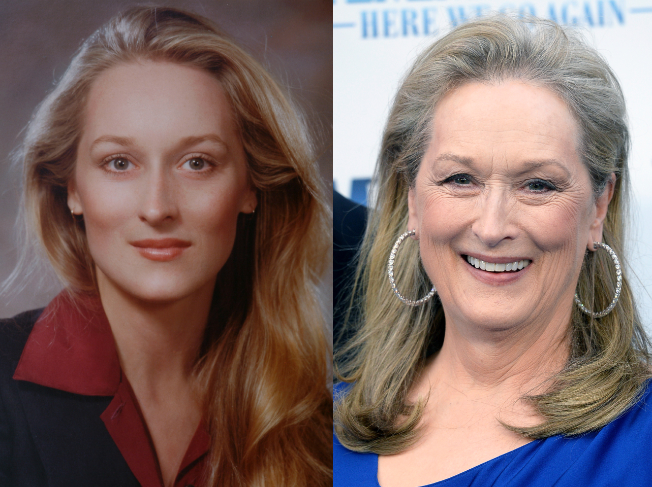 Meryl Streep en 1980 | Meryl Streep ahora | Fuente: Getty Images