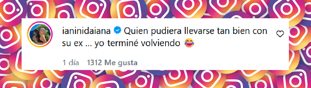 Comentario de la influencer Daiana Ianini sobre el video de Wanra Nada junto a Maxi López | Fuente: Instagram/wanda_nara