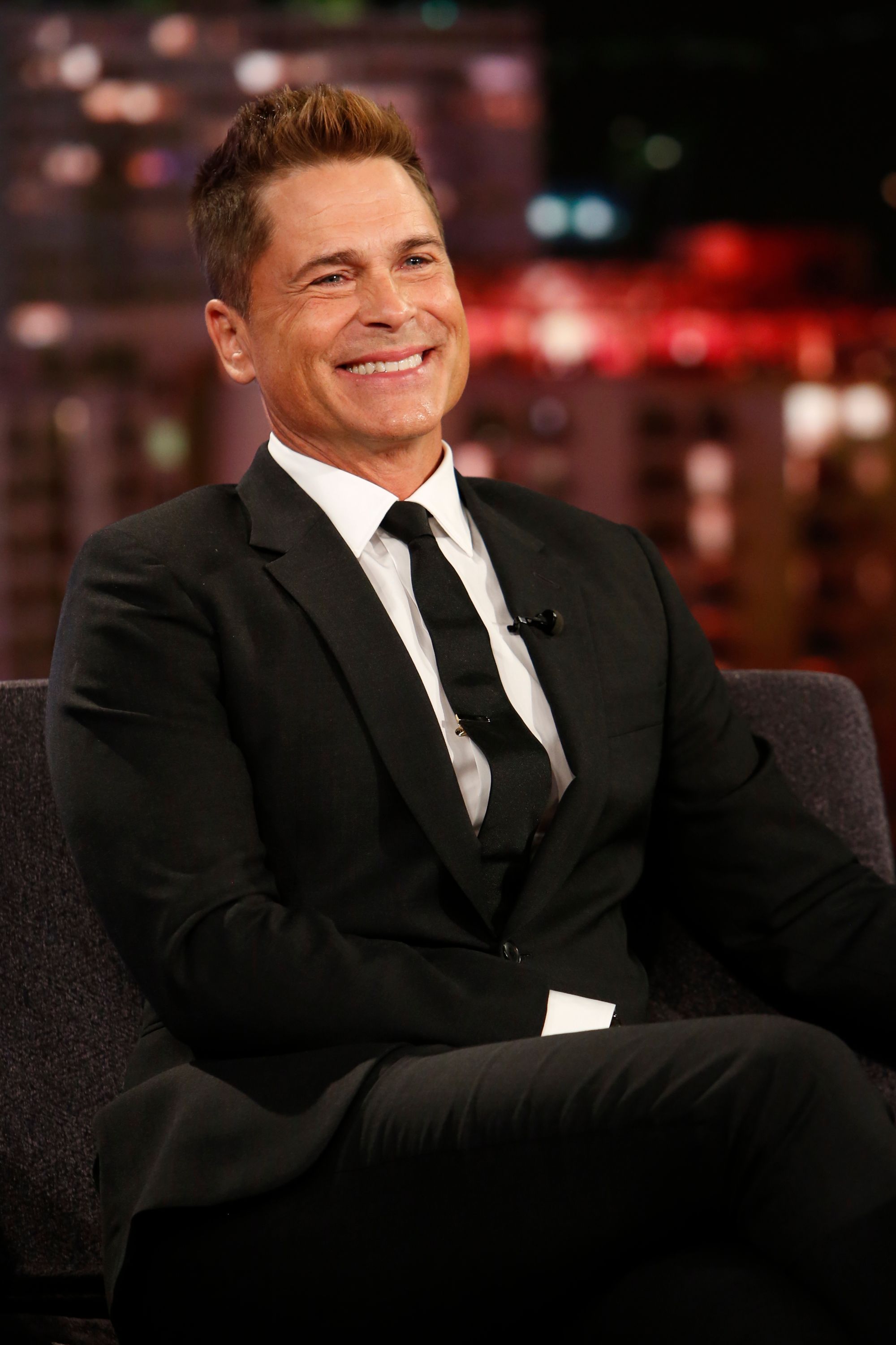 Rob Lowe durante el programa de ABC "Jimmy Kimmel Live" - Temporada 17 | Fuente: Getty Images