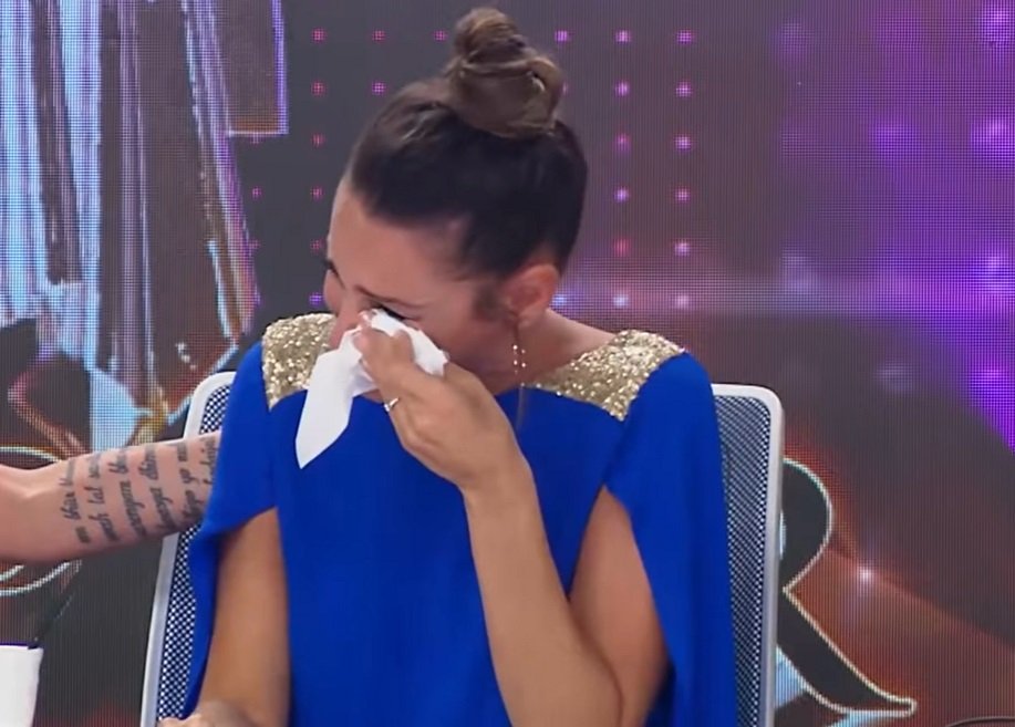 Pampita llora en "Bailando".| Foto: Youtube/Eltrece