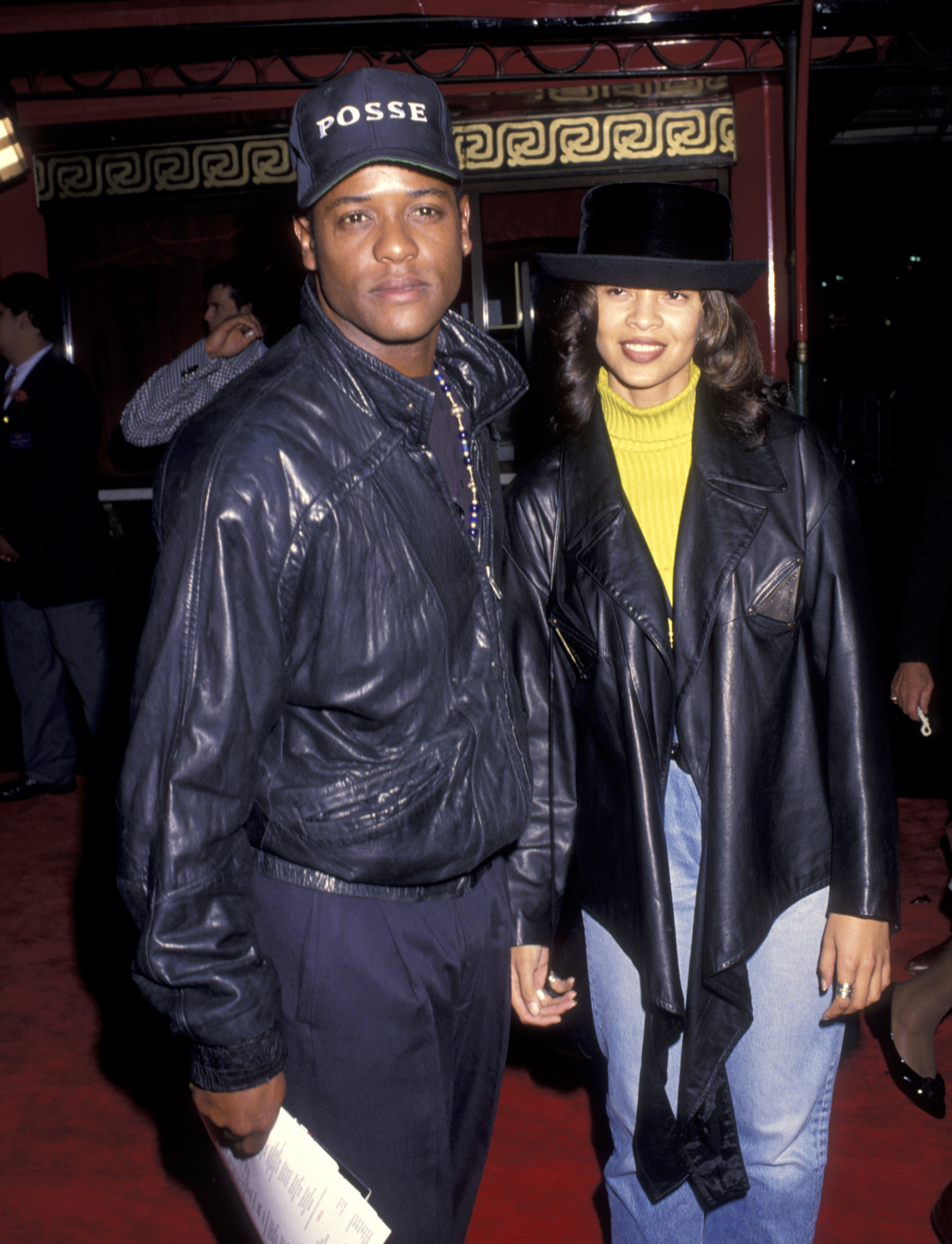 Blair Underwood y Désirée DaCosta en el estreno en Los Ángeles de "The Bodyguard" en Hollywood, California, en 1992. | Fuente: Getty Images