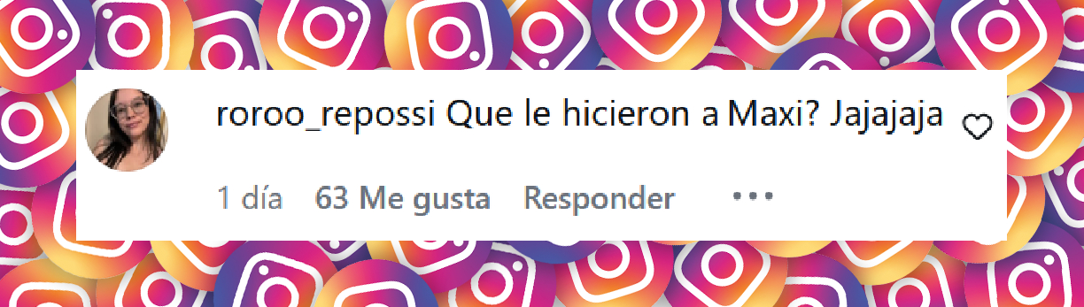 Comentario de una usuaria sobre Maxi López en una serie de fotografías donde posó junto a Daniela Christiansson y sus cinco hijos | Fuente: Instagram/holaarg