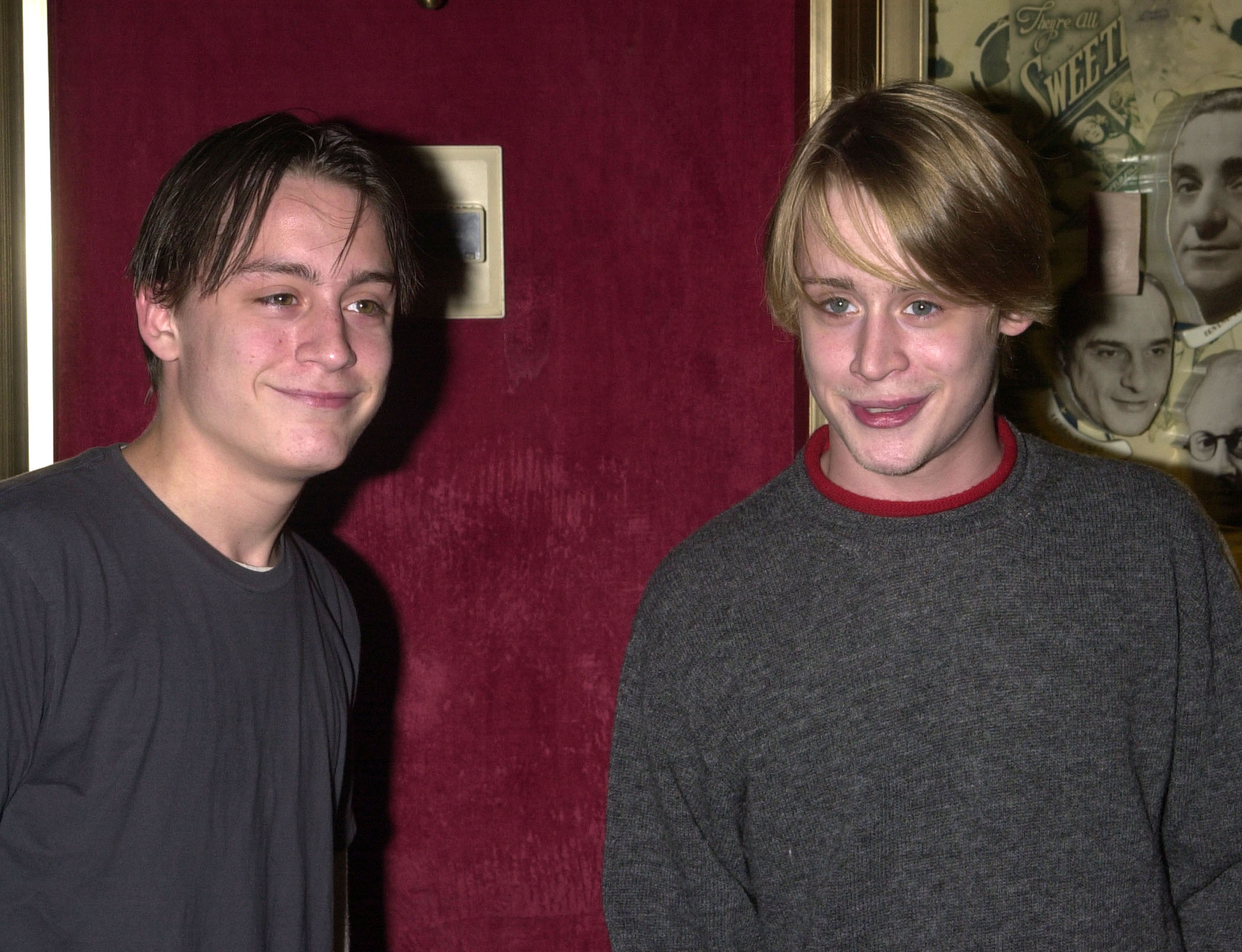 Kieran y Macaulay Culkin asisten al estreno de "Serendipity" en Nueva York el 3 de octubre de 2001 | Fuente: Getty Images