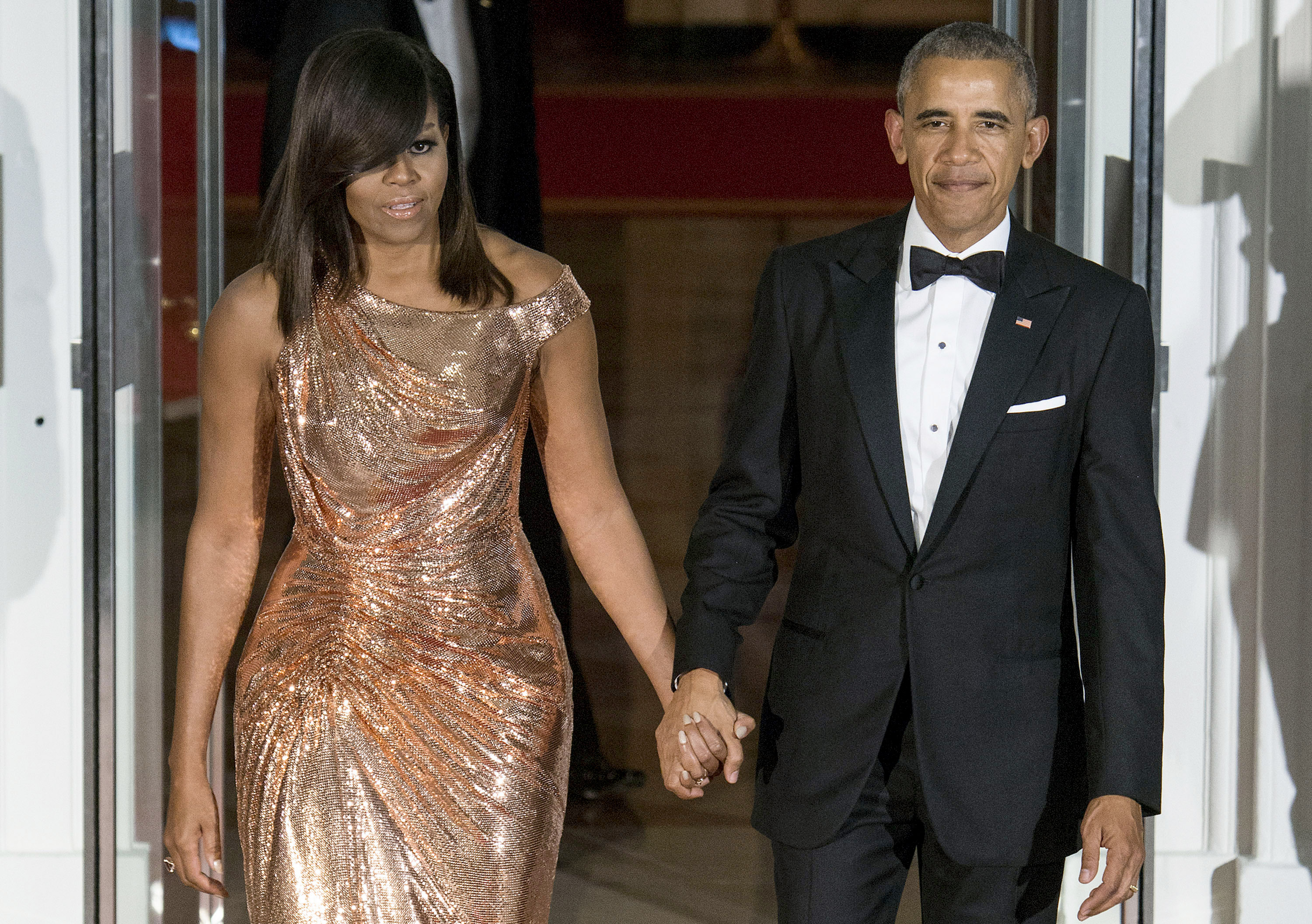 La última cena de Estado de los Obama, celebrada en octubre de 2016, fue en honor del primer ministro italiano Matteo Renzi, y Gwen Stefani actuó más tarde esa misma noche. | Fuente: Getty Images