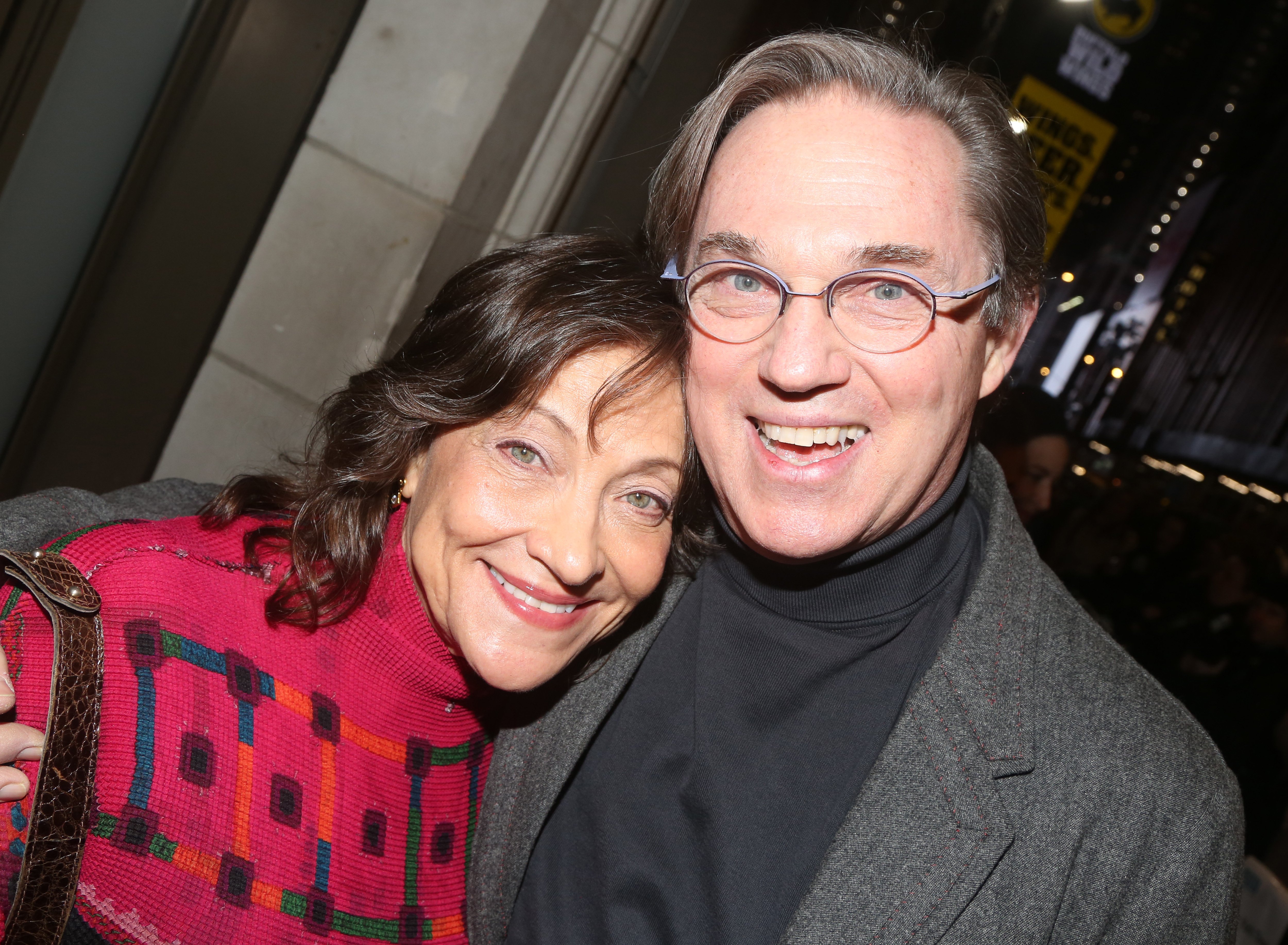 Georgiana Bischoff y Richard Thomas en el estreno de la obra "My Name Is Lucy Barton" el 15 de enero de 2020, en Nueva York | Fuente: Getty Images