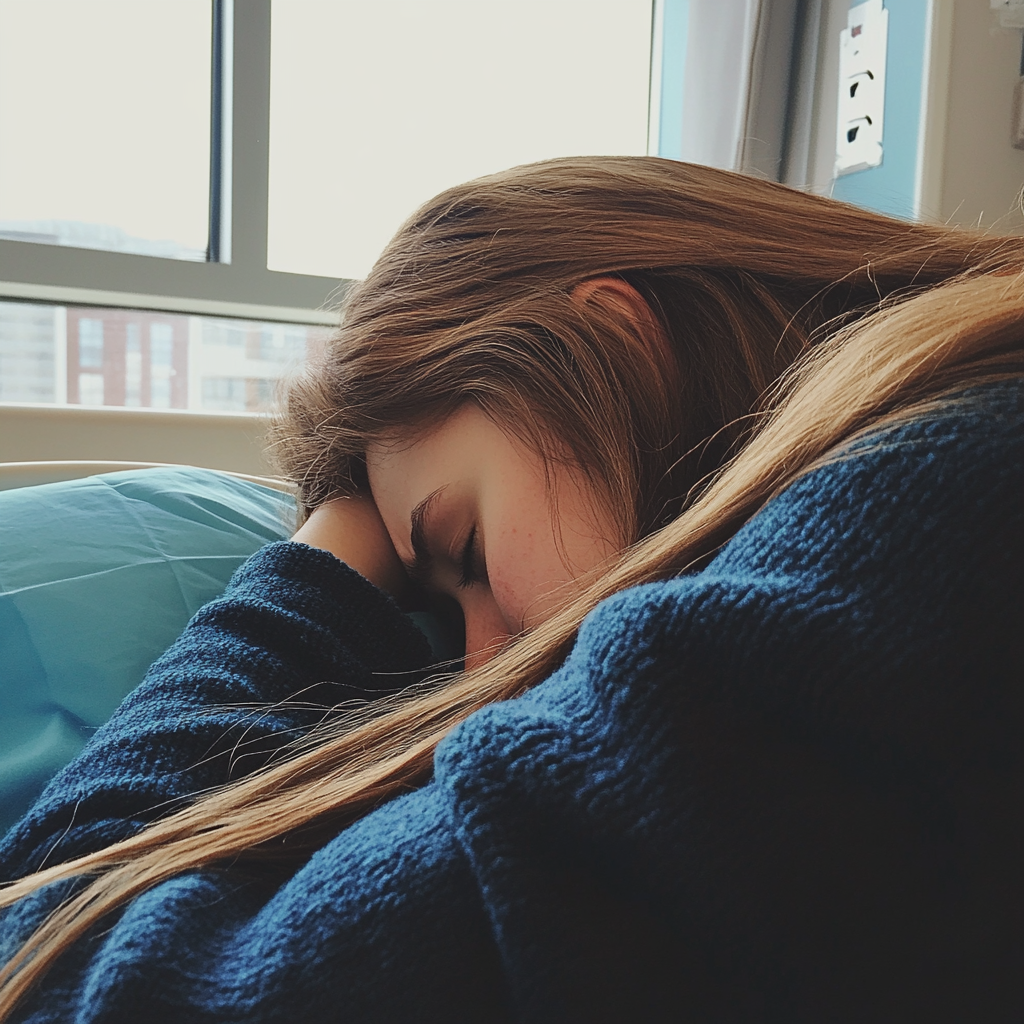 Primer plano de una joven emocionada | Fuente: Midjourney