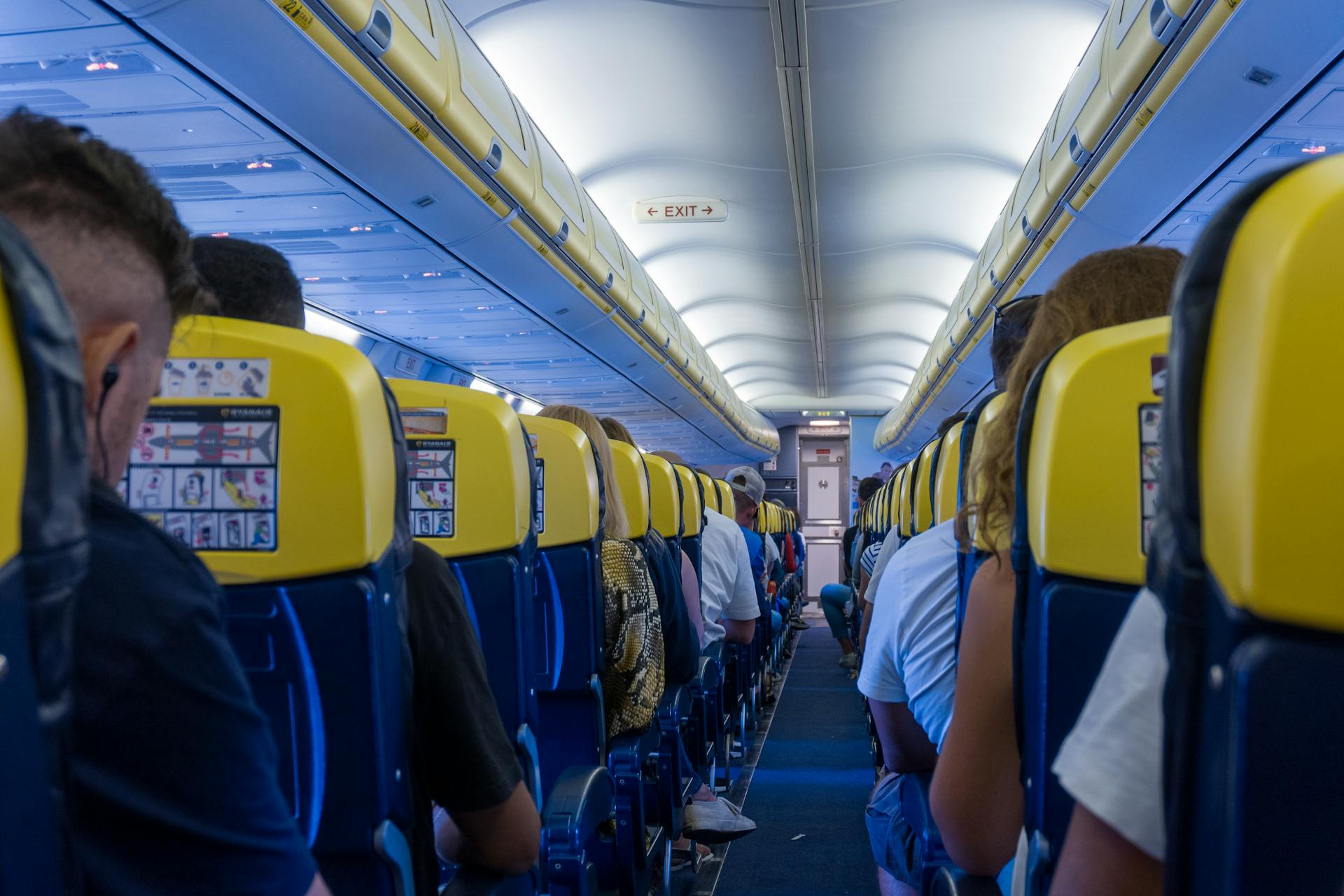 Pasajeros en un avión | Fuente: Pexels