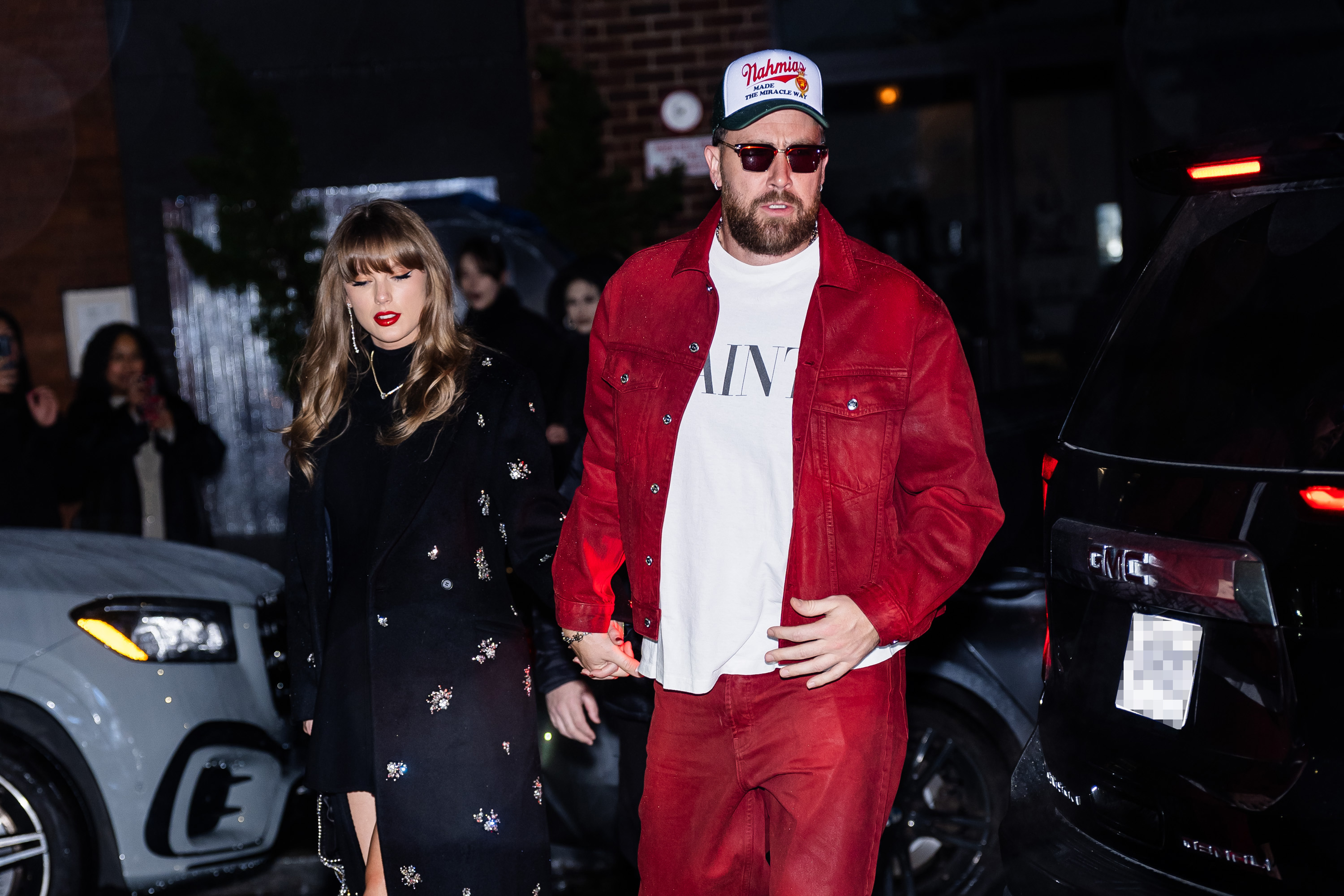 Taylor Swift y Travis Kelce fotografiados en el Meatpacking District el 28 de diciembre de 2024, en Nueva York. | Fuente: Getty Images