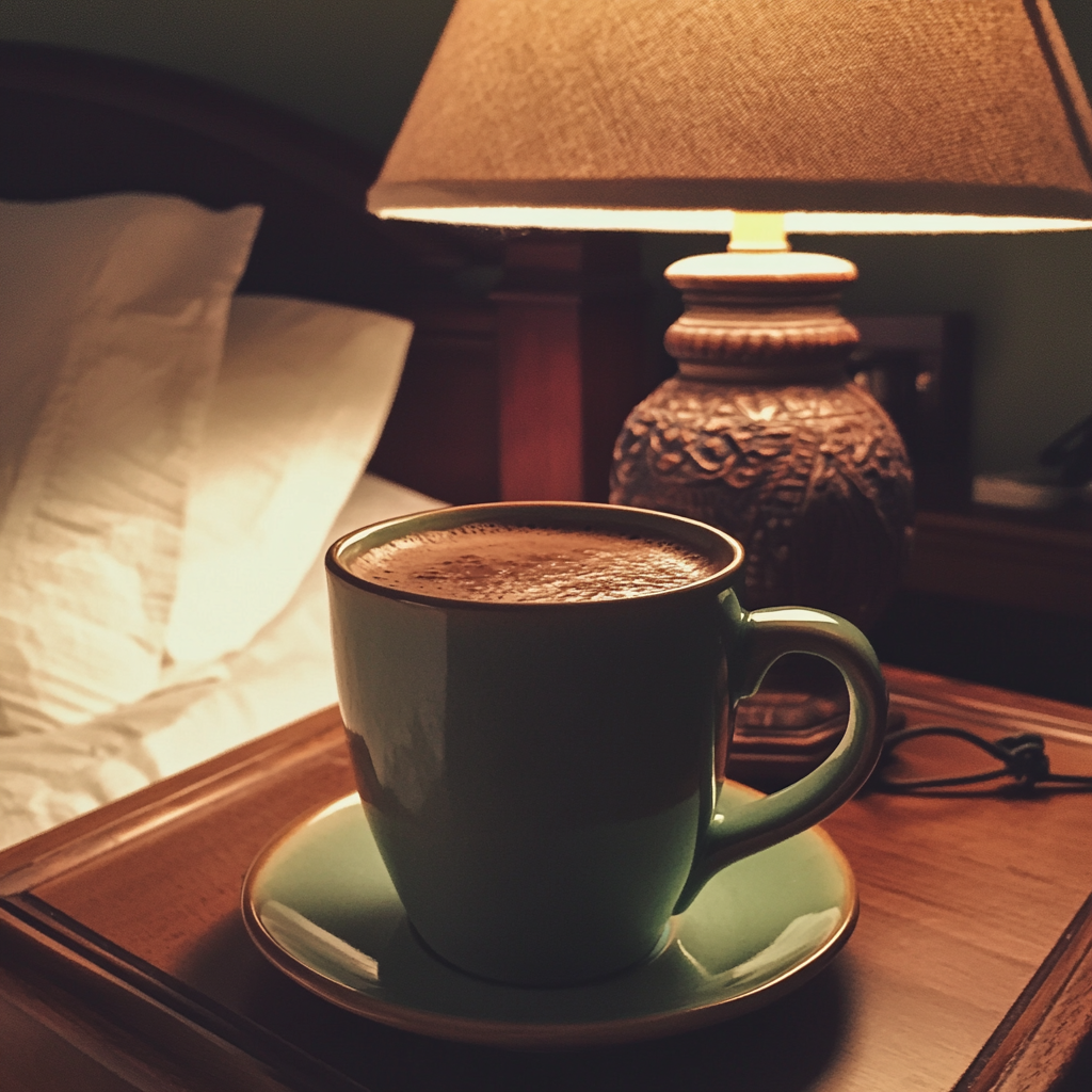 Una taza de chocolate caliente | Fuente: Midjourney