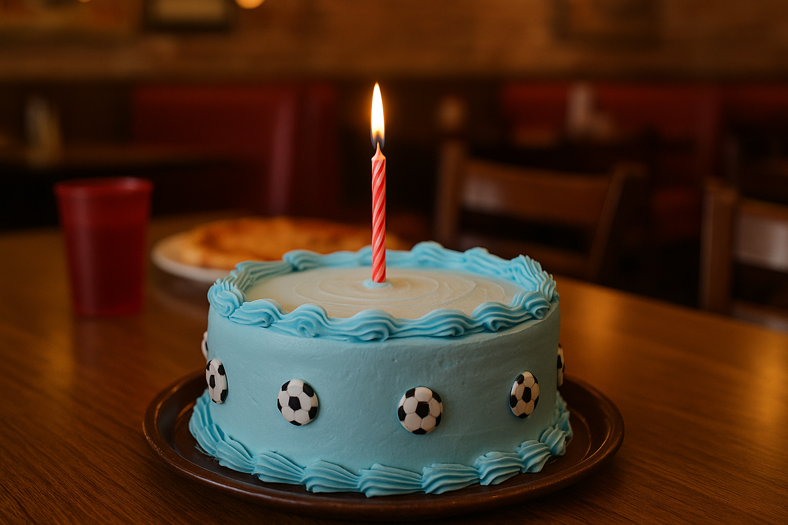 Una tarta de cumpleaños | Fuente: Sora