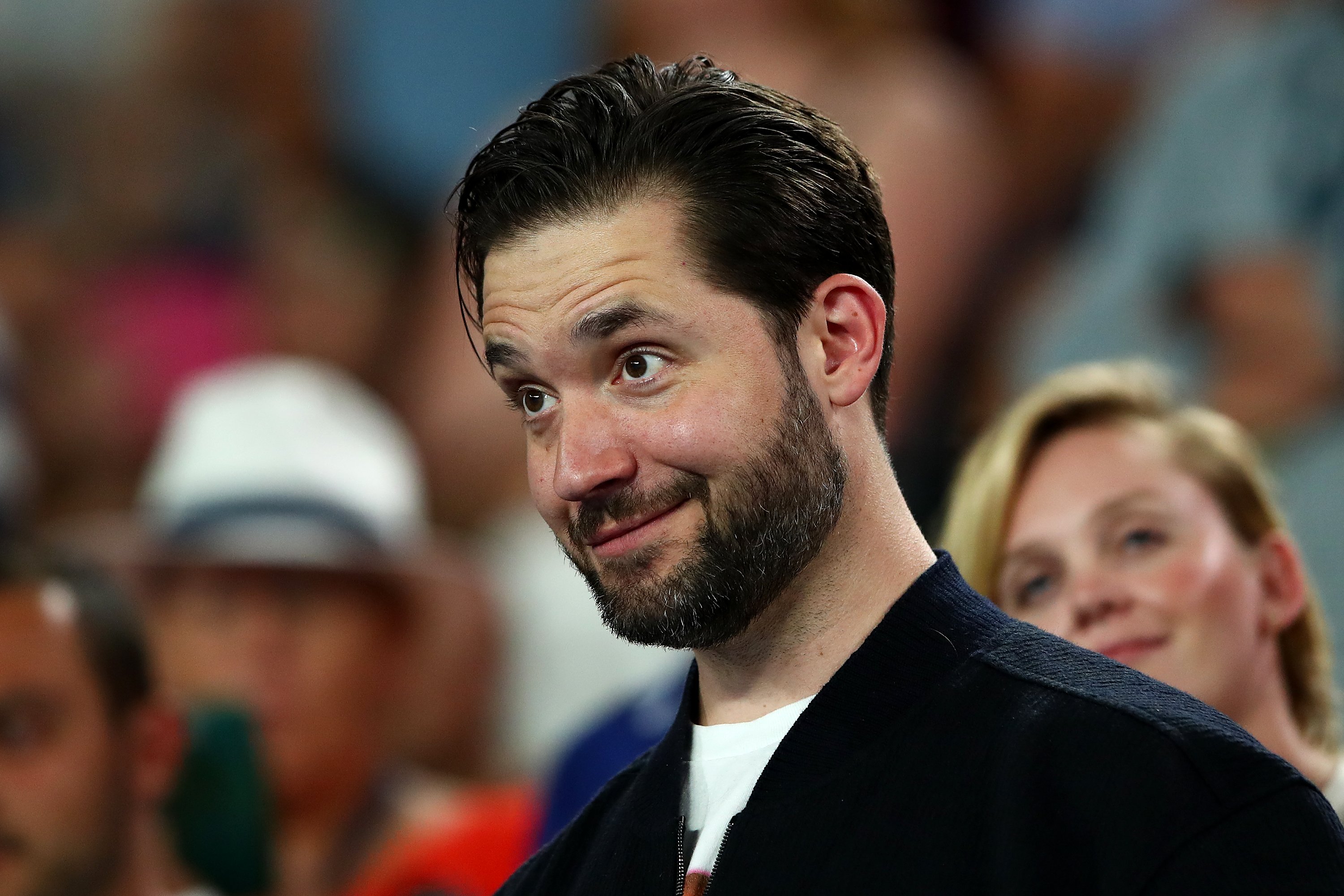 Alexis Ohanian en el Open de Australia en Melbourne Park el 17 de enero de 2019 | Fuente: GettyImages