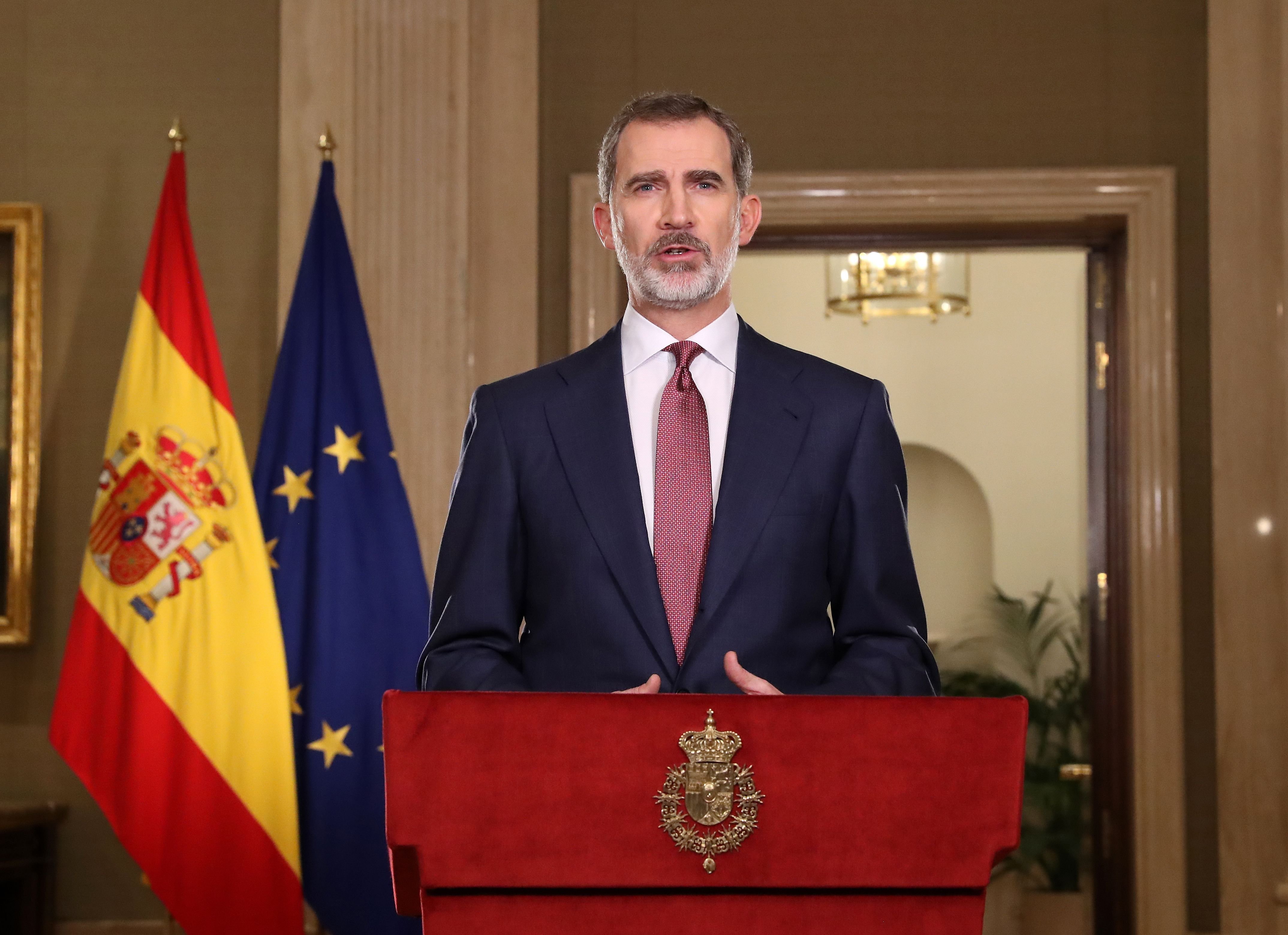 Felipe VI hablándole a España en 2020. │Foto: Getty Images