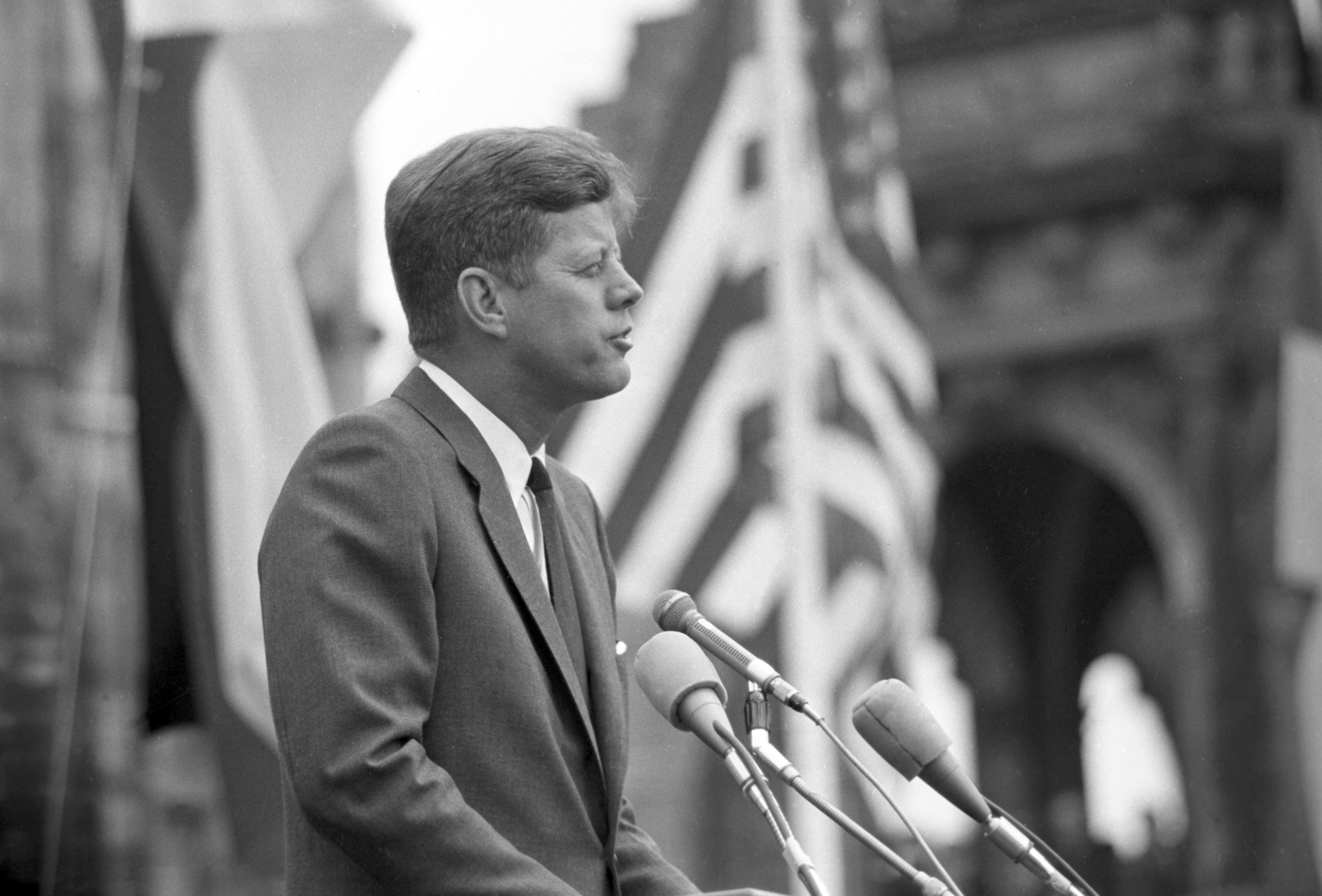 John F. Kennedy fotografiado en Alemania en 1963 | Fuente: Getty Images