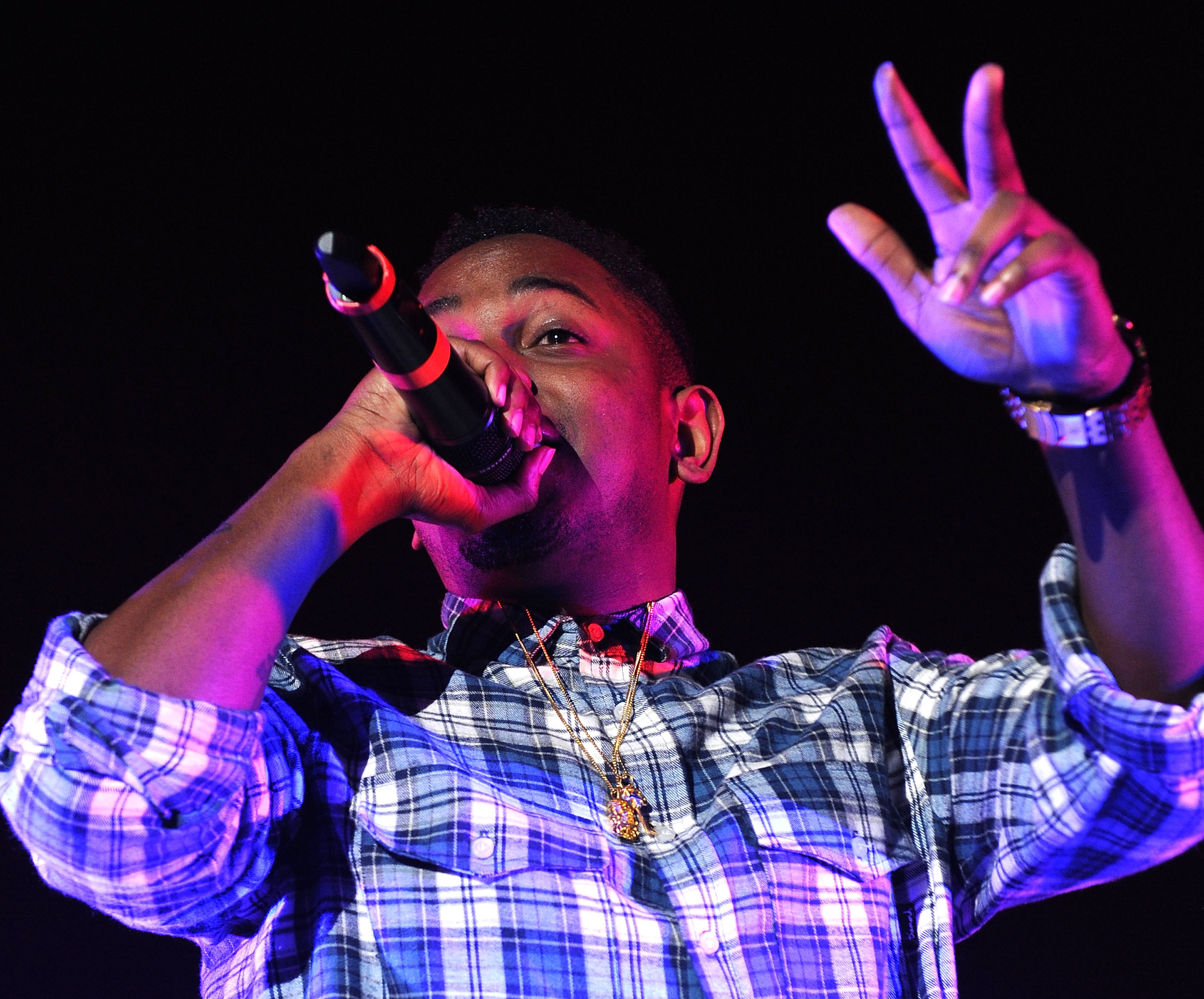 Kendrick Lamar, telonero de Drake como parte de la gira "Club Paradise Tour", en el Event Center Arena el 10 de marzo de 2012 en San José, California | Fuente: Getty Images